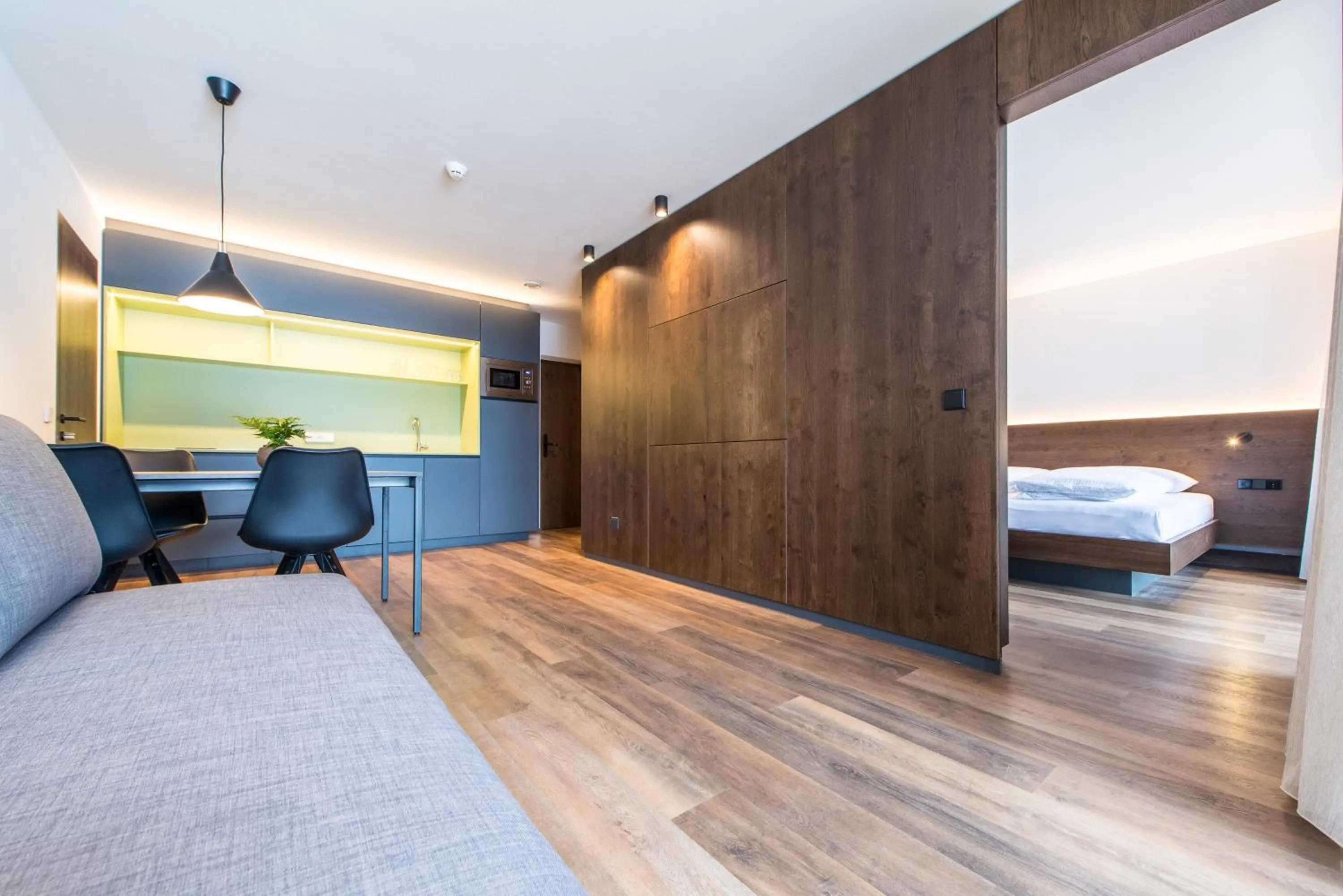 Kitchen or kitchenette, Bed in Mountain Residence Montana