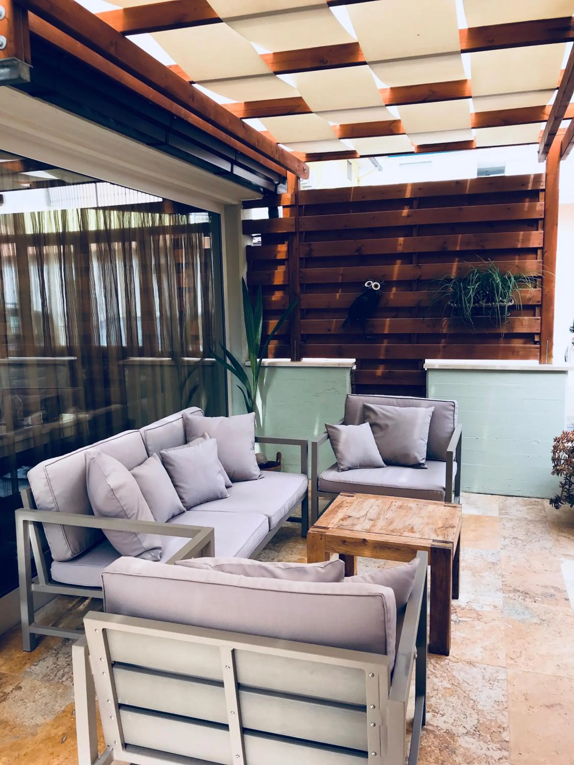 Patio in Hotel La Pergola