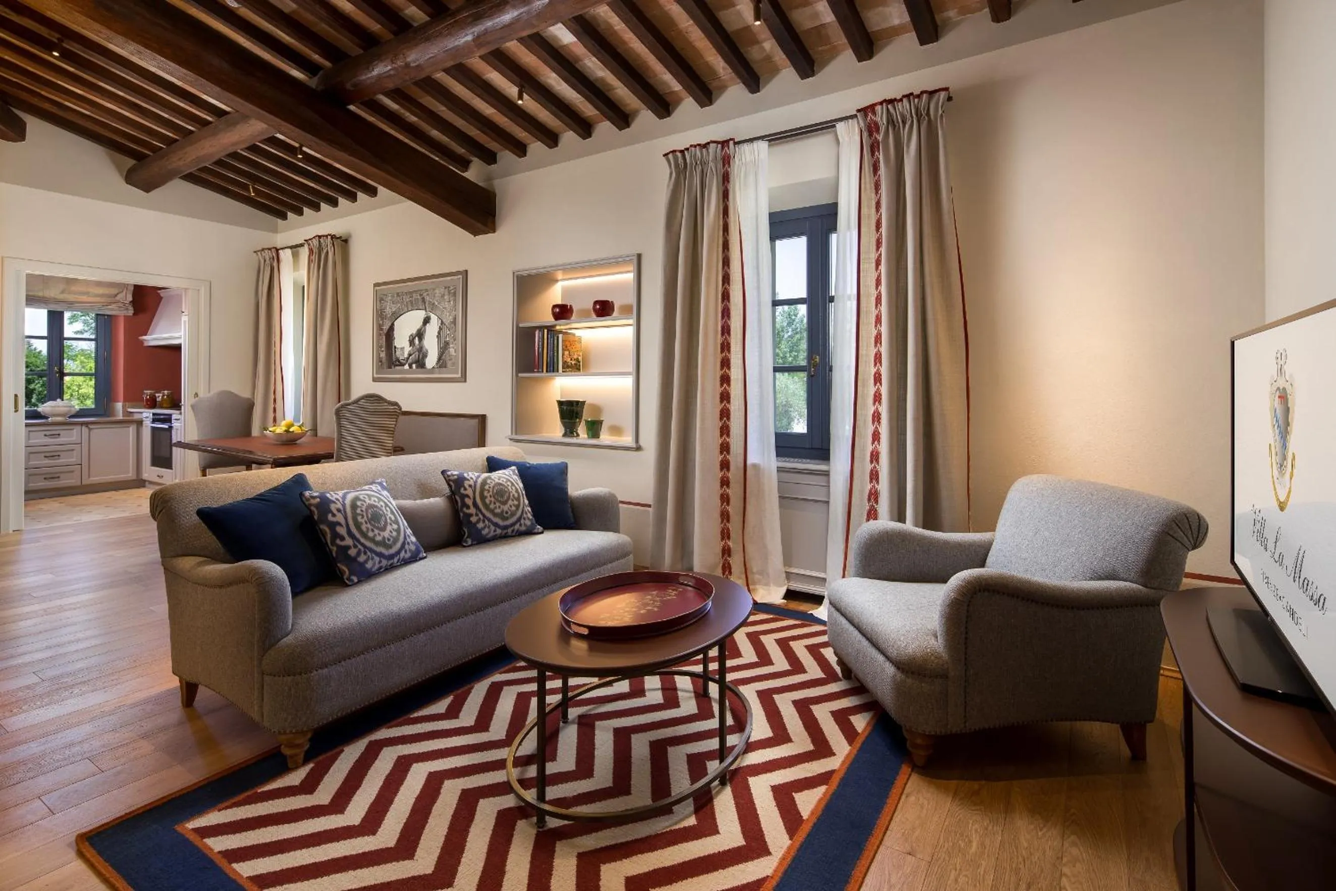 Living room in Villa La Massa