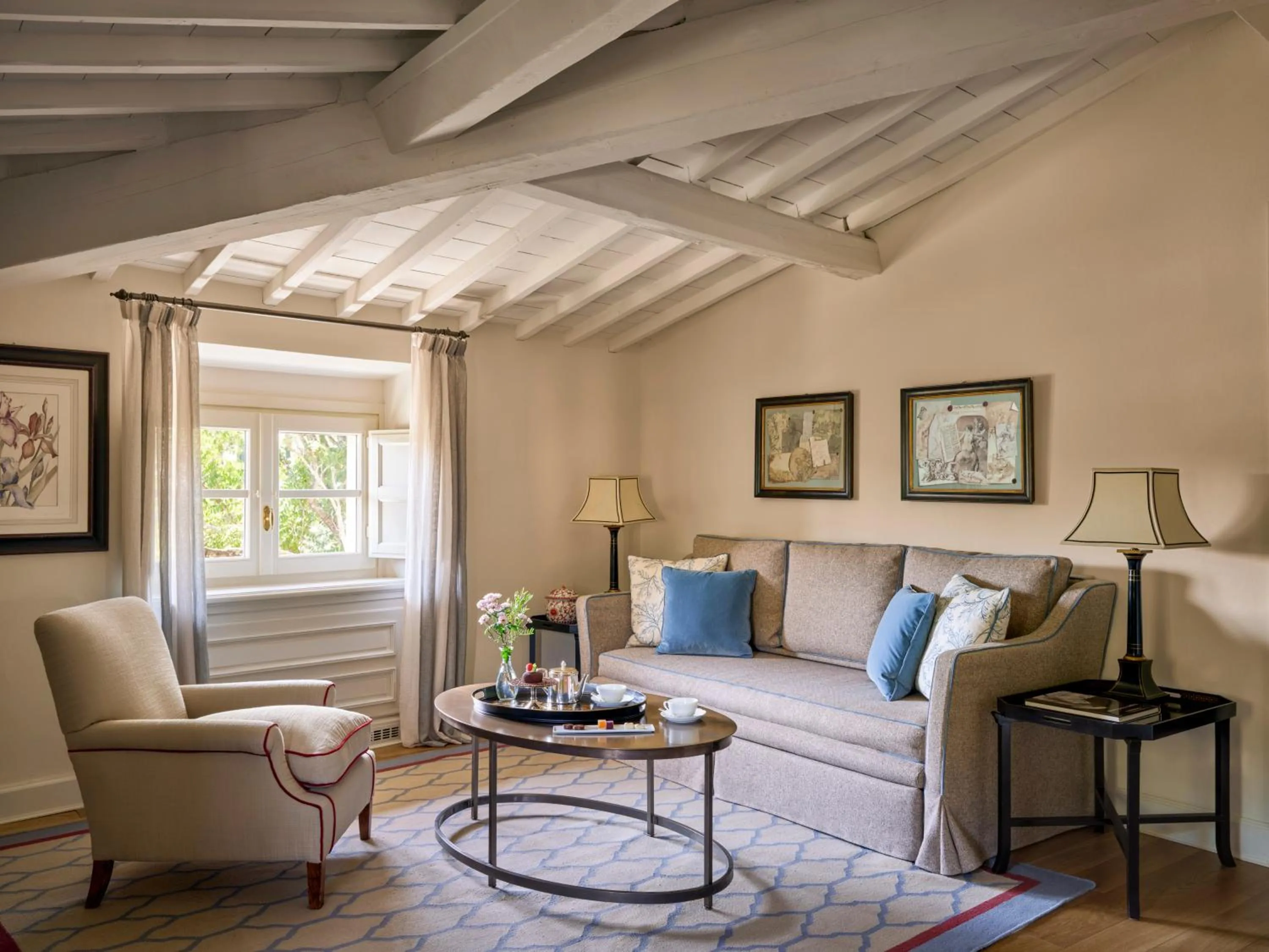 Living room in Villa La Massa