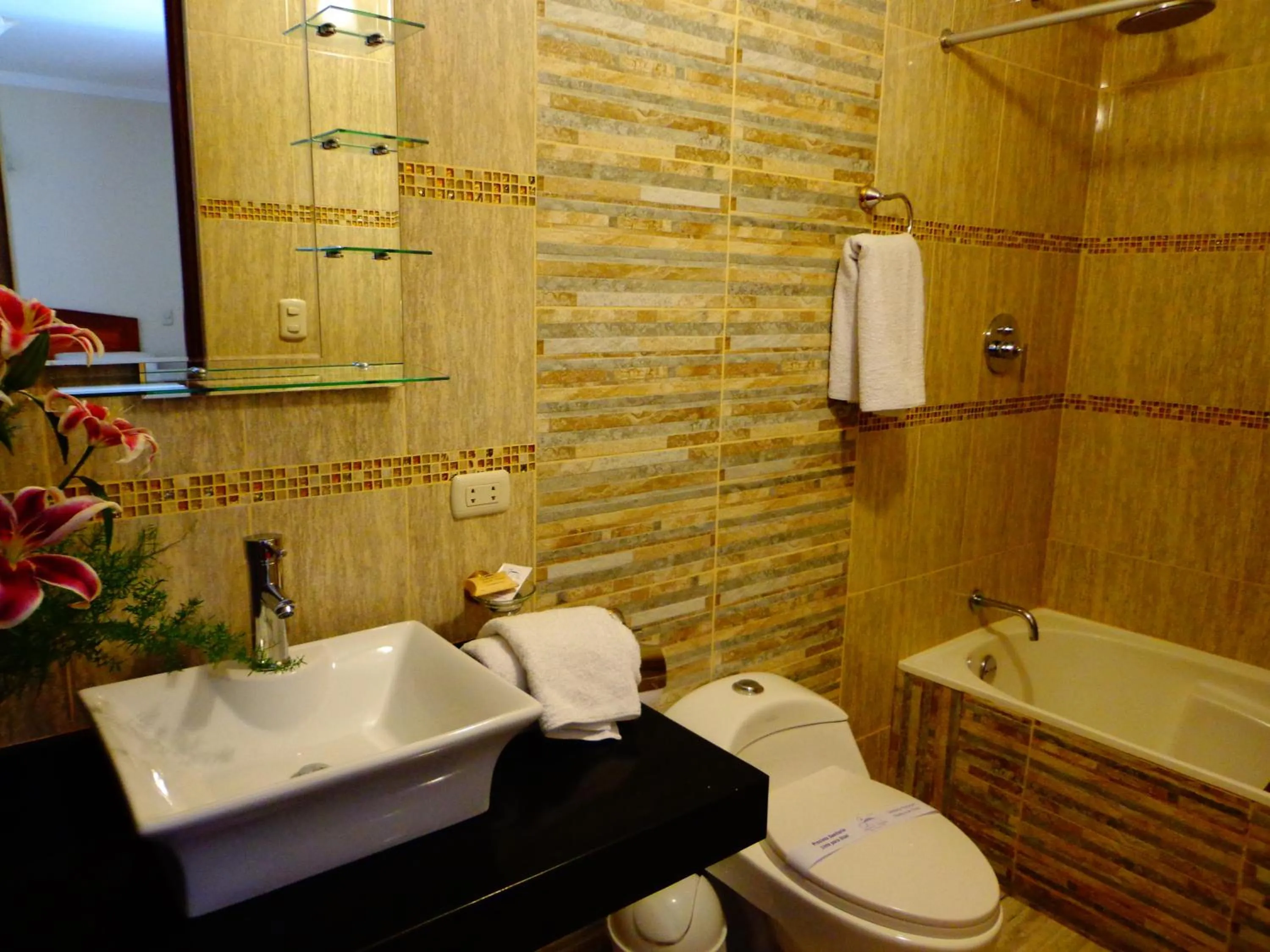 Shower in Majestad Hotel Boutique