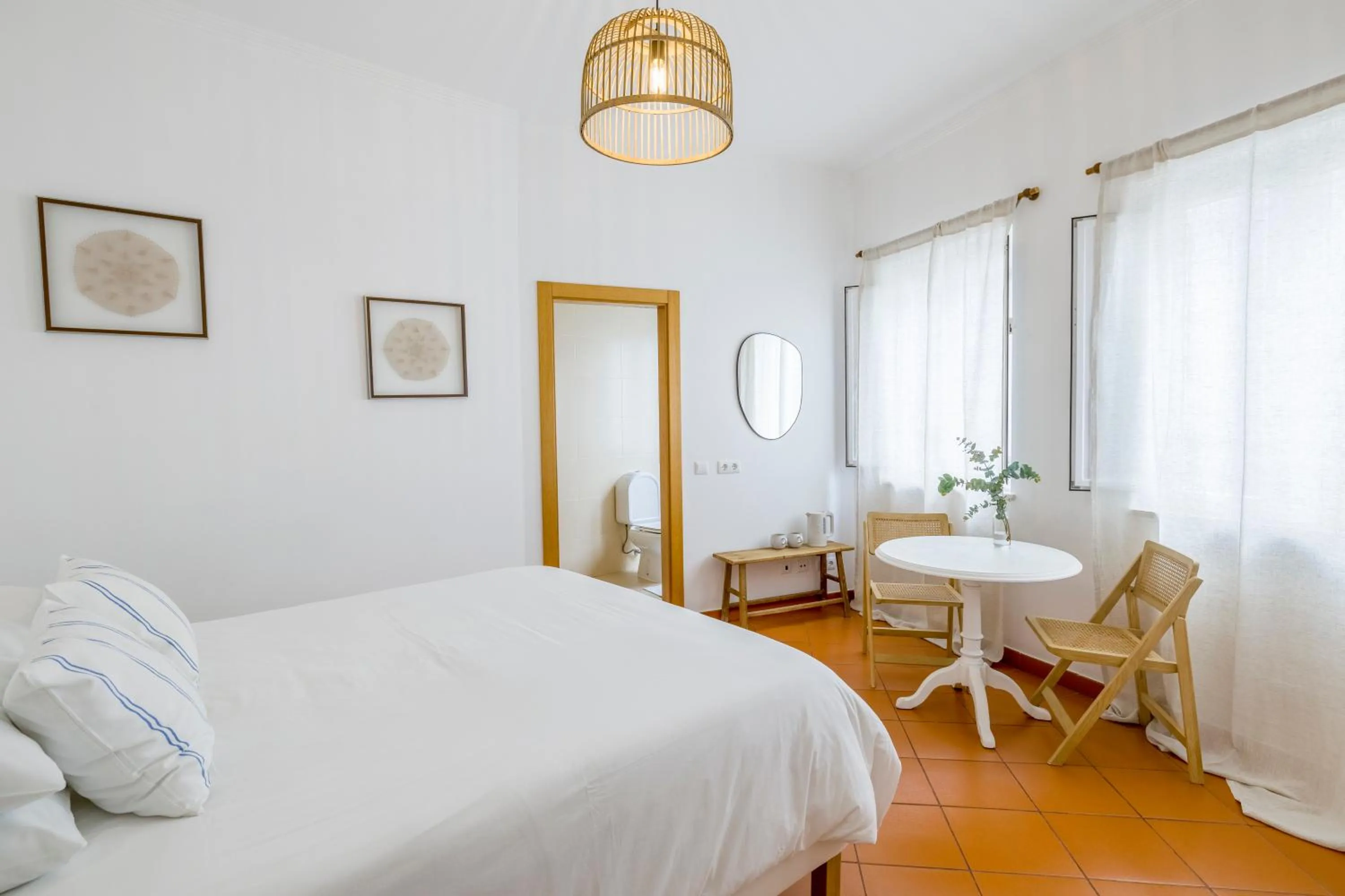 Seating area, Bed in Casa Luma B&B