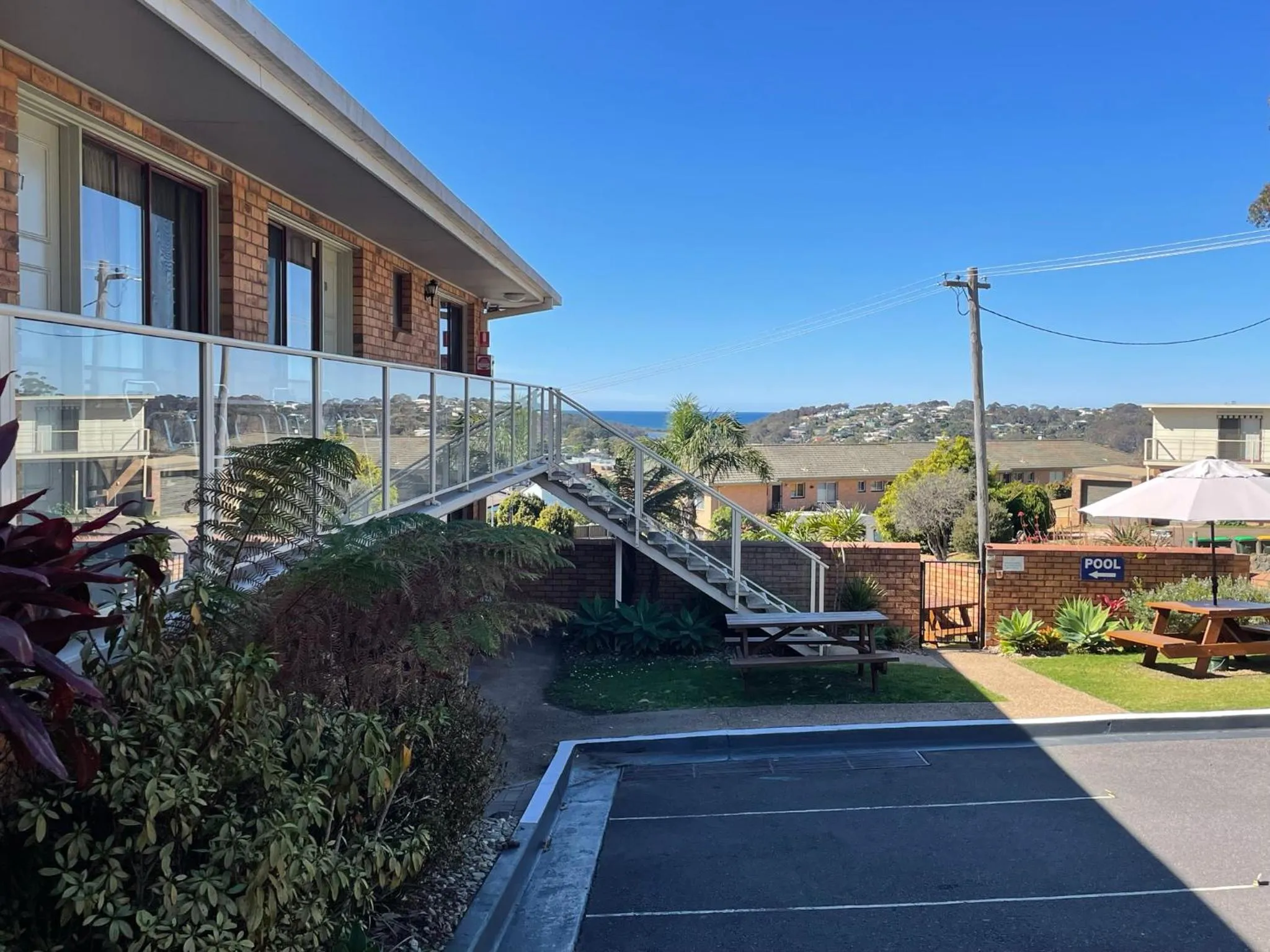 Balcony/Terrace in Ocean View Motor Inn Merimbula