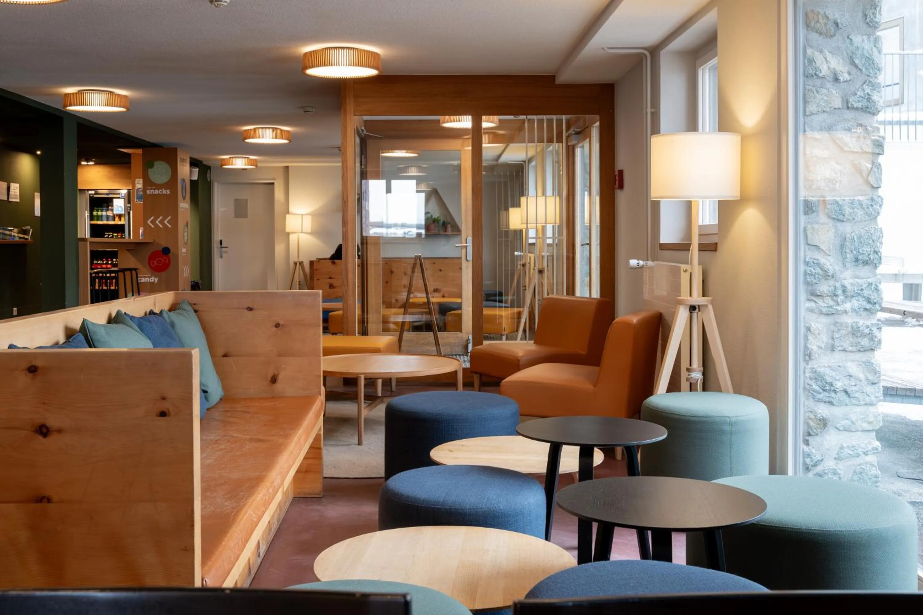 Lobby or reception in Zermatt Youth Hostel