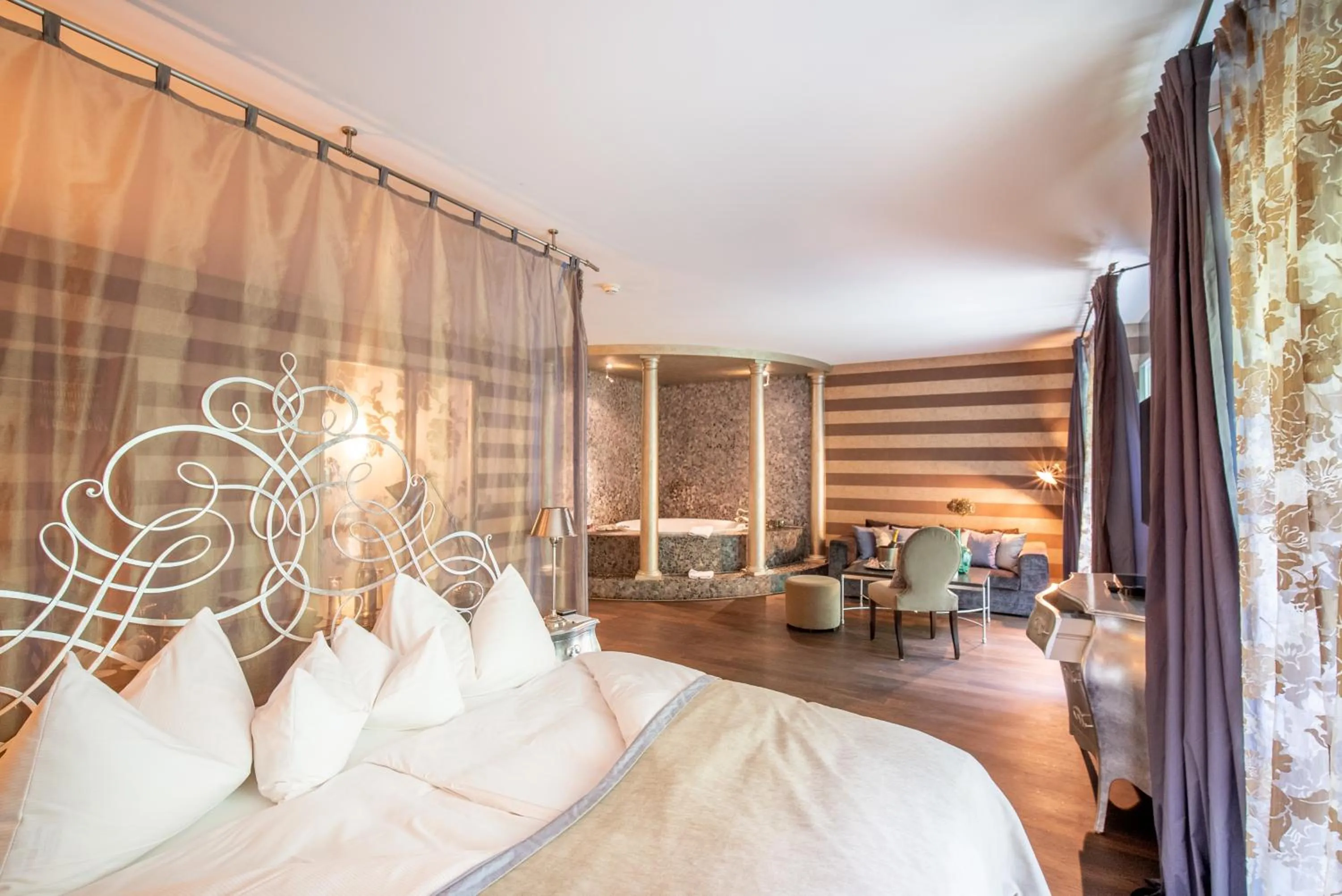 Living room, Bed in Bad Bubendorf Design & Lifestyle Hotel