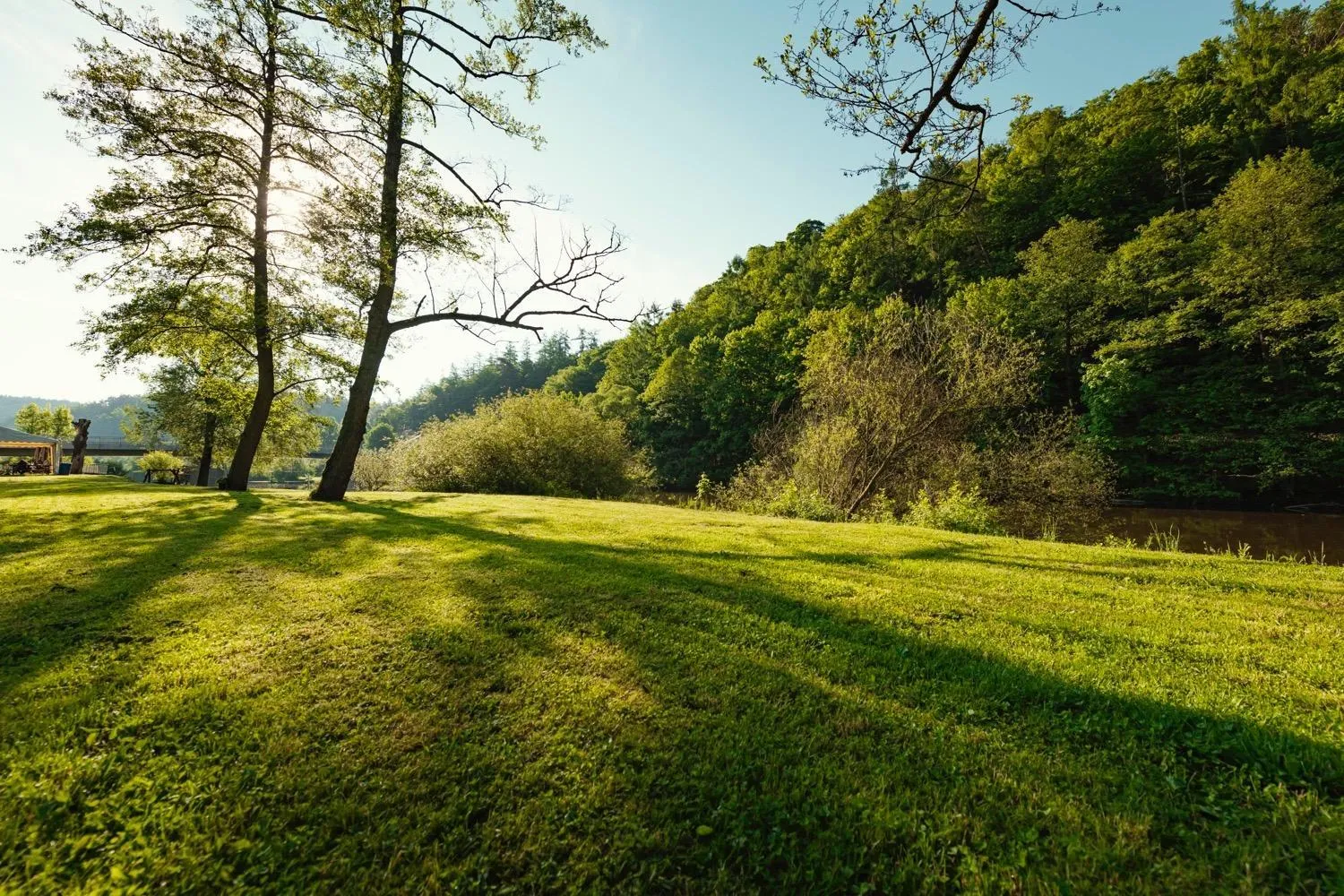 Natural landscape in Ostende Chocerady - ubytování u řeky