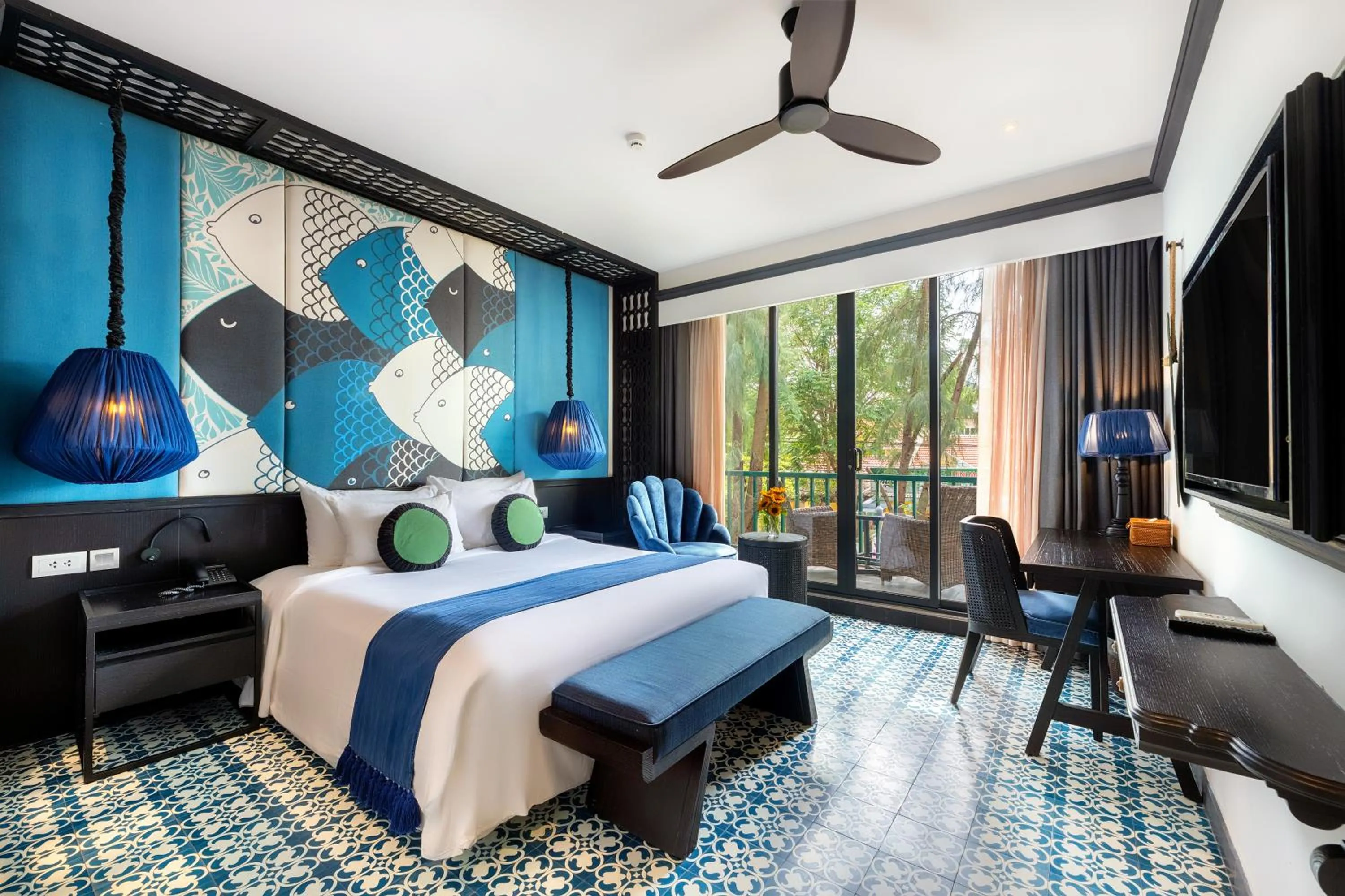 Bed in Sol An Bang Beach Resort & Spa