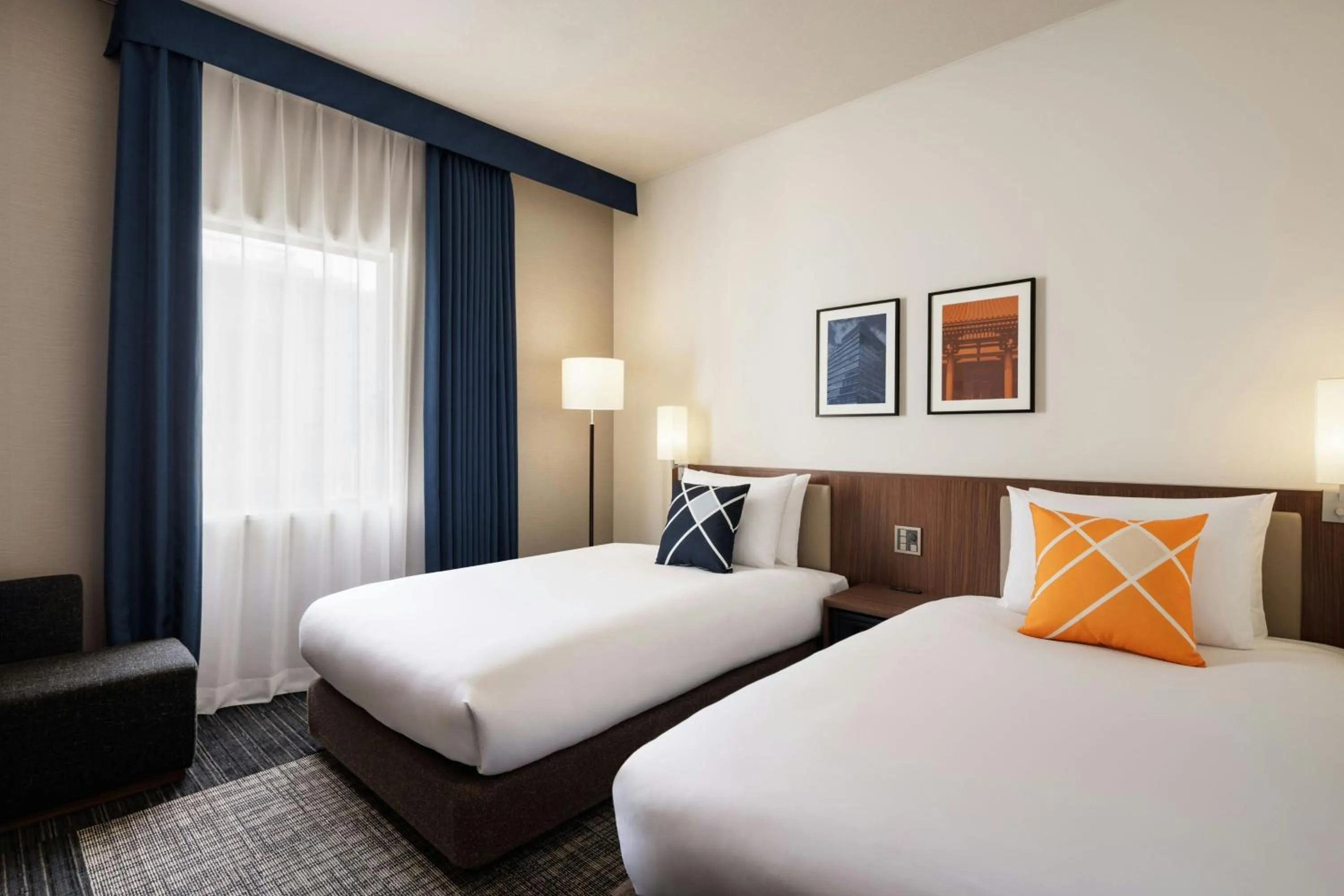 Photo of the whole room, Bed in Four Points Flex by Sheraton Fukuoka Hakata