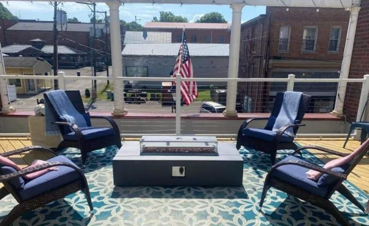 Patio in Western Front Hotel