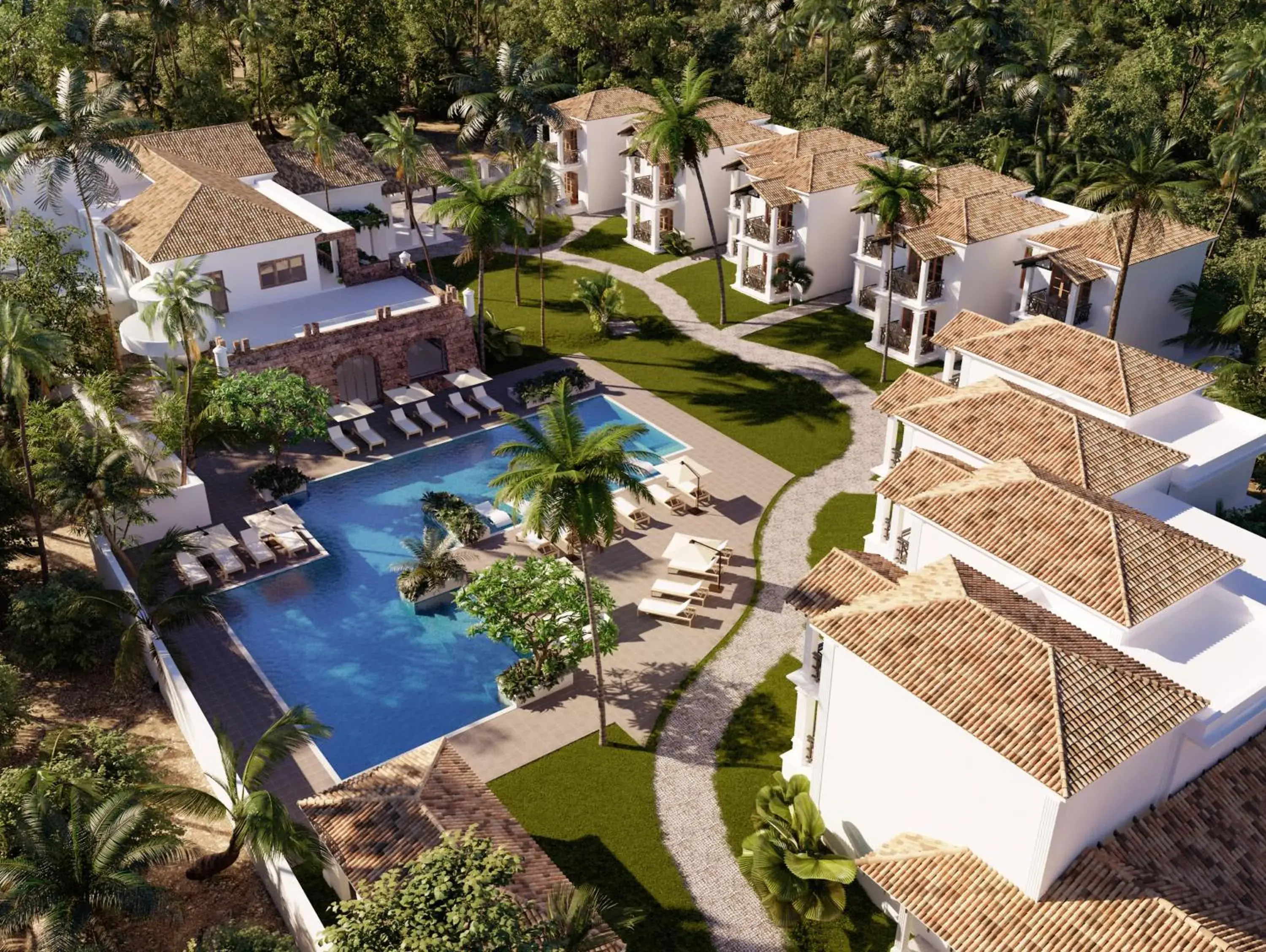 Bird's eye view in Andores Resort And Spa - Calangute Bird's eye view in Andores Resort And Spa - Calangute