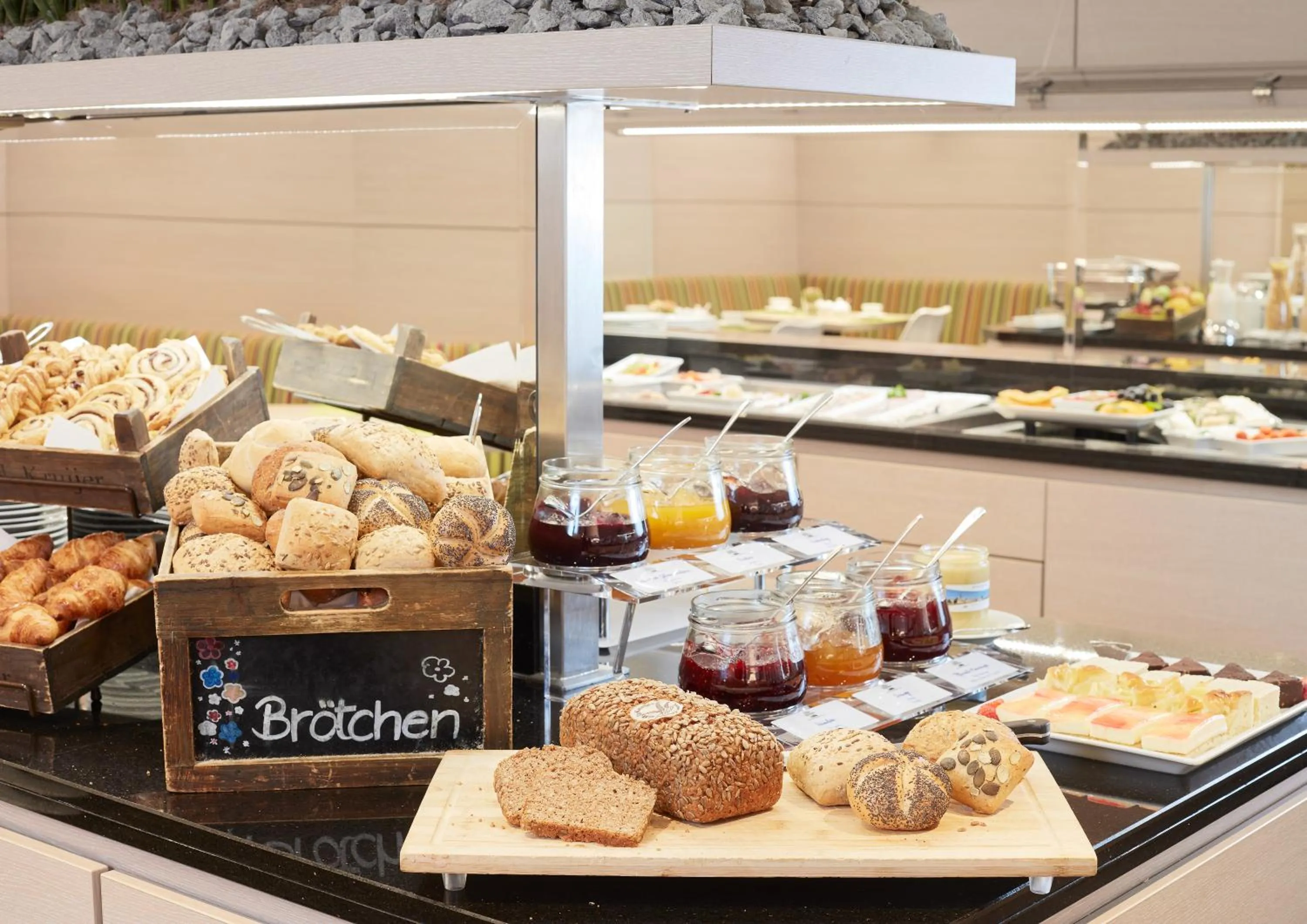 Buffet breakfast in Living Hotel Düsseldorf