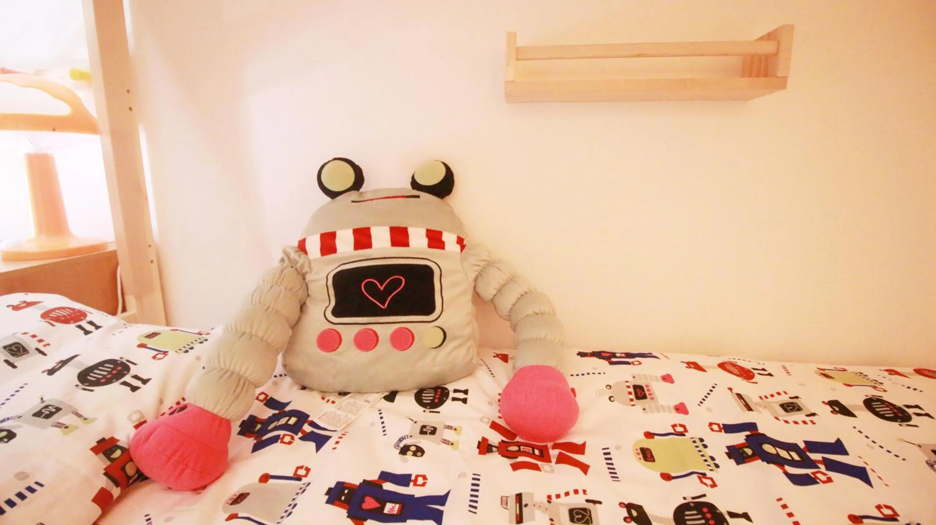 Bed in Uhome Kanda Hotel