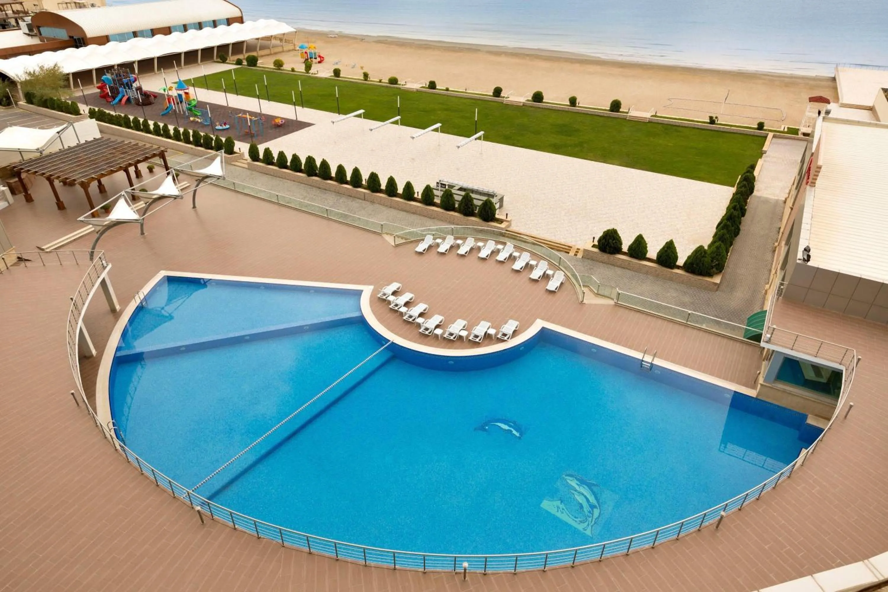Pool view in Ramada by Wyndham Baku