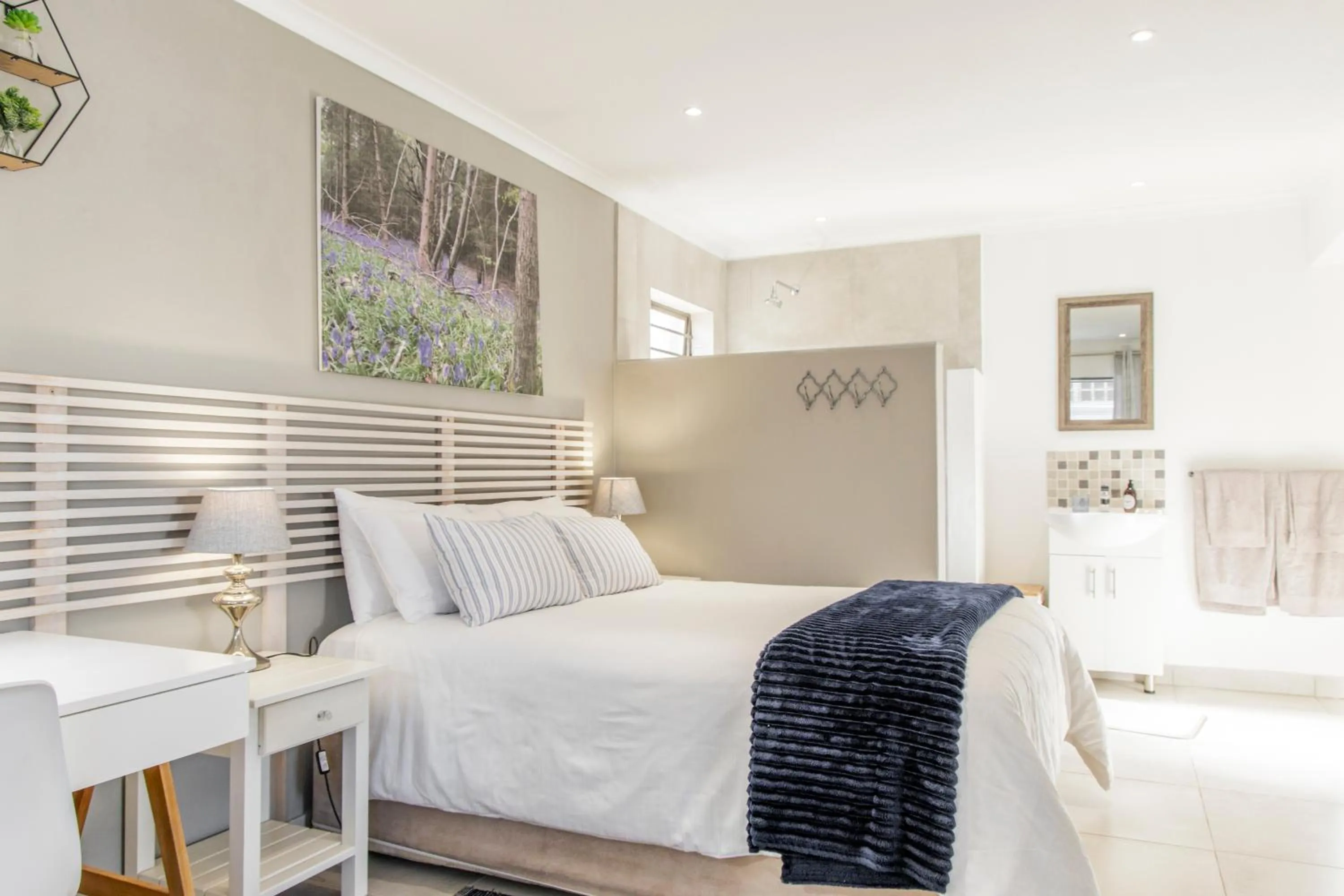 Bedroom, Bed in Three Small Trees