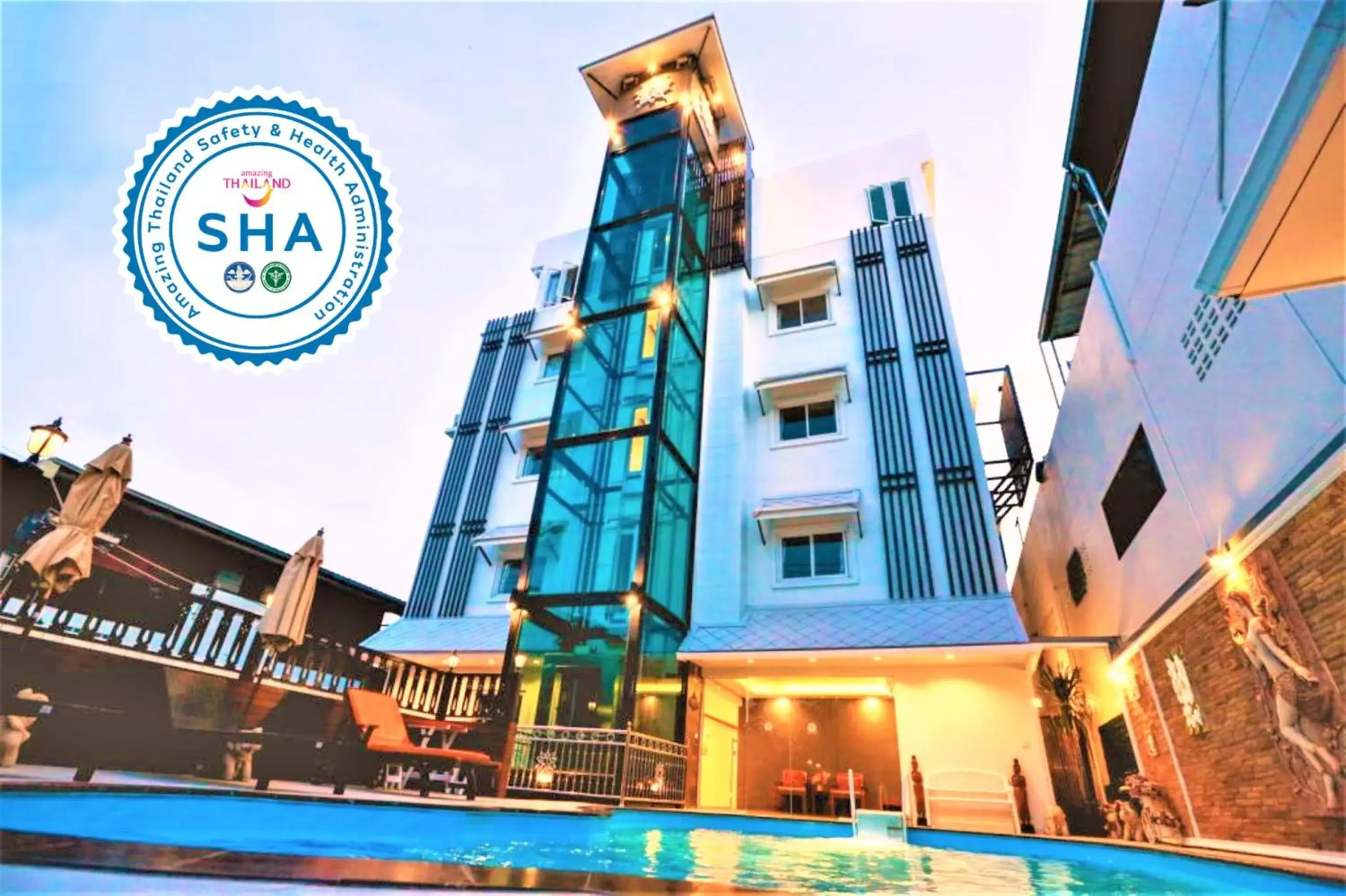 Property building in Hua Hin White Villa Hotel - SHA Certified Property building in Hua Hin White Villa Hotel - SHA Certified