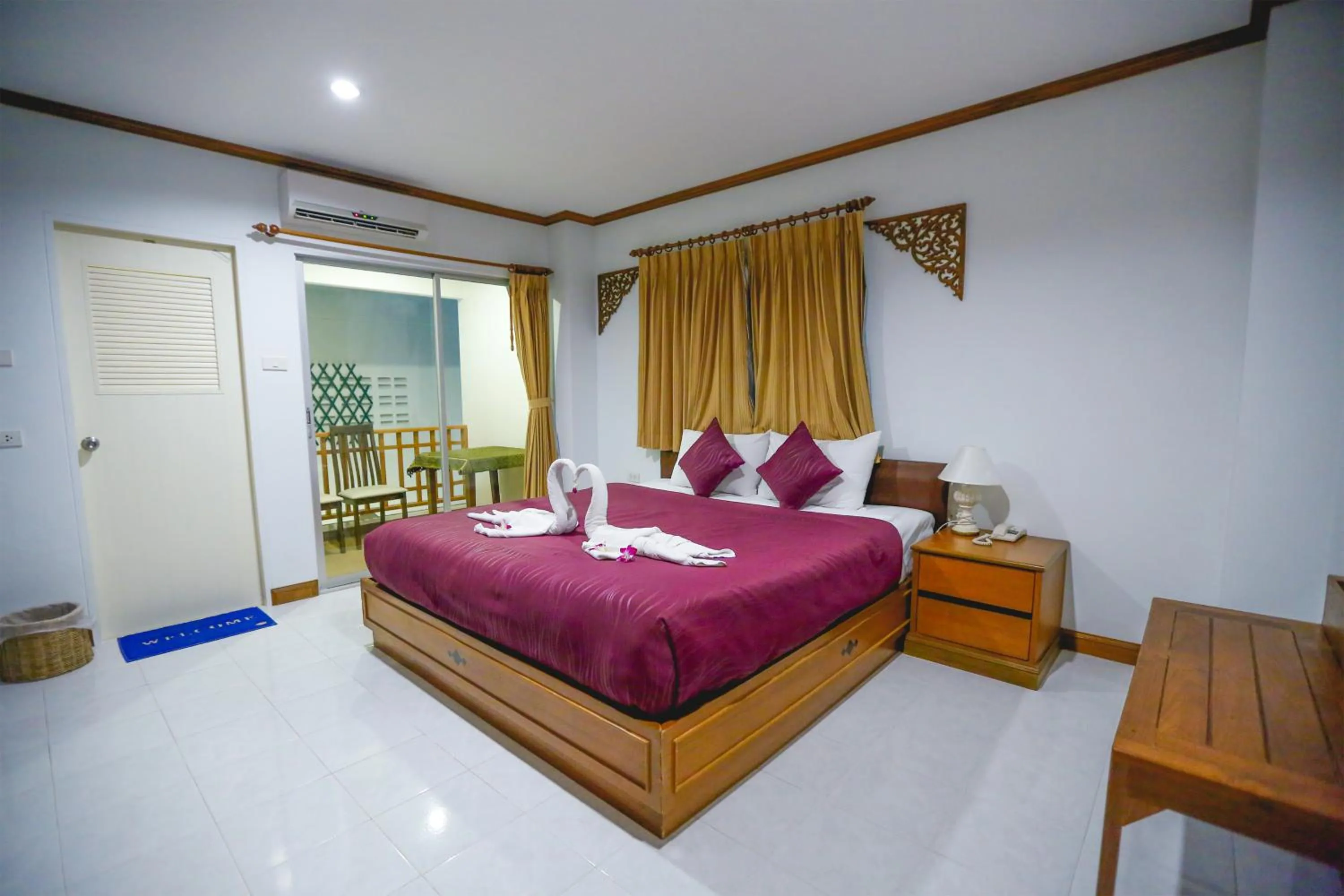 Bed in Hua Hin White Villa Hotel - SHA Certified