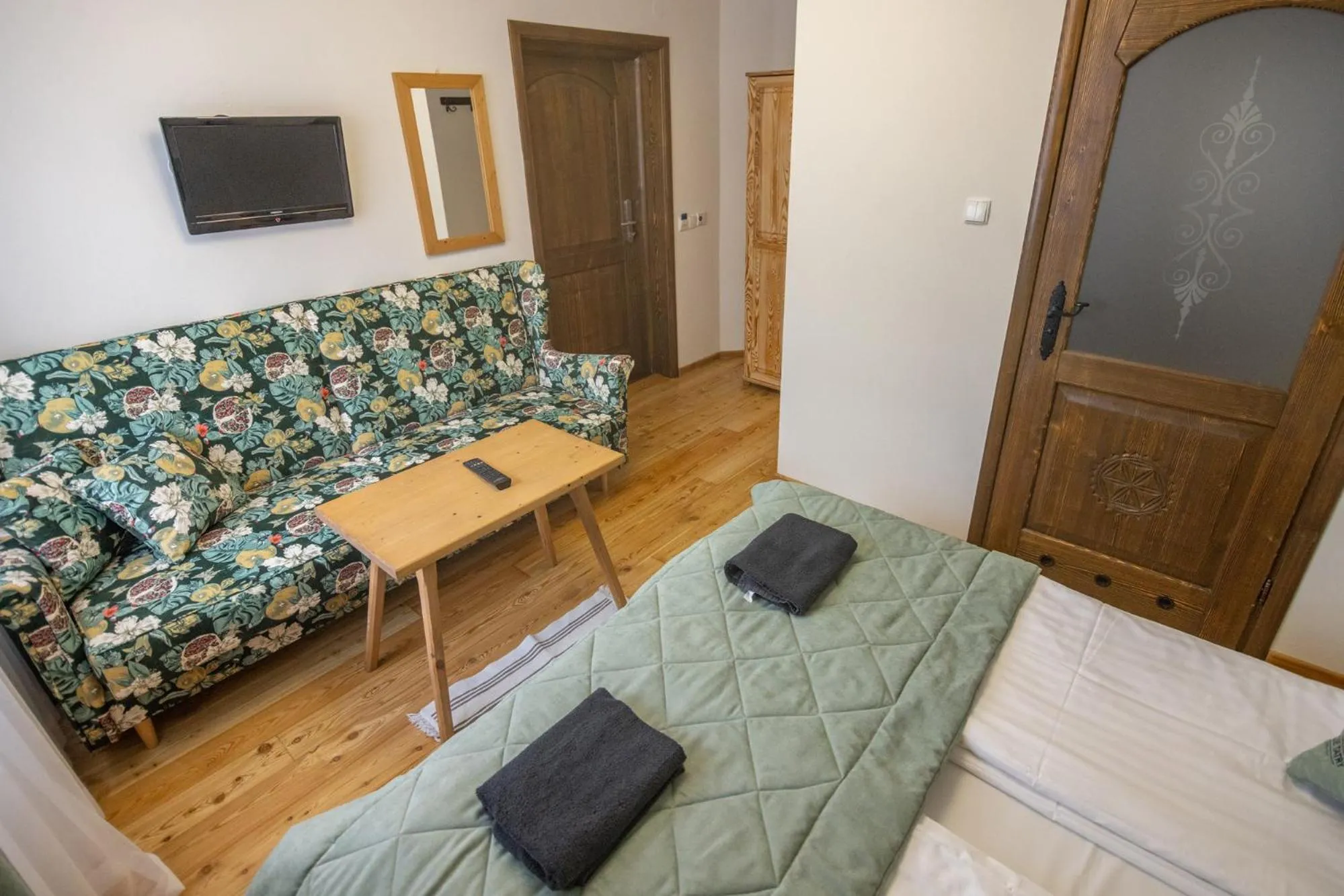 Seating area, Bed in Moje Tatry Gluten Free