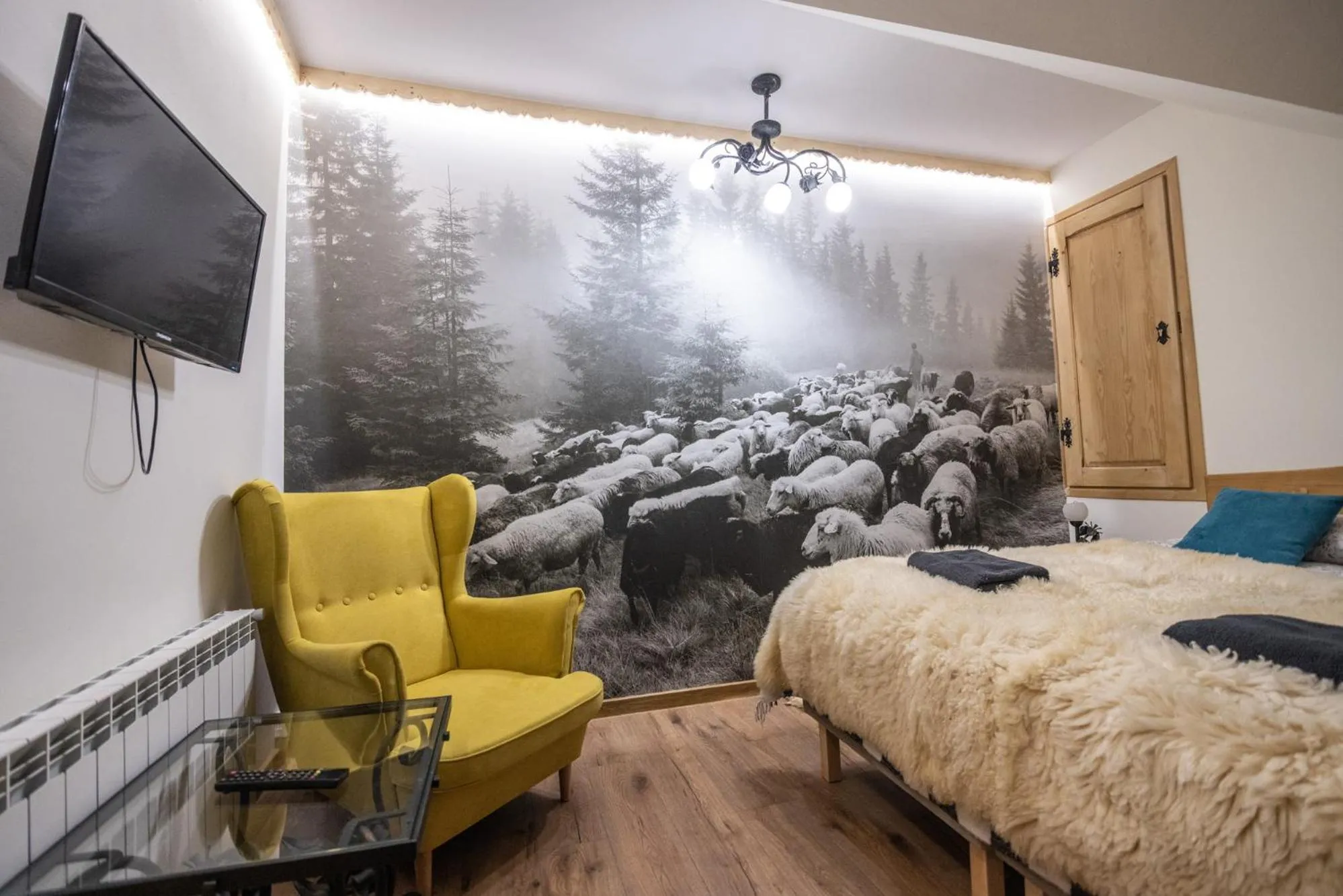 Seating area, Bed in Moje Tatry Gluten Free