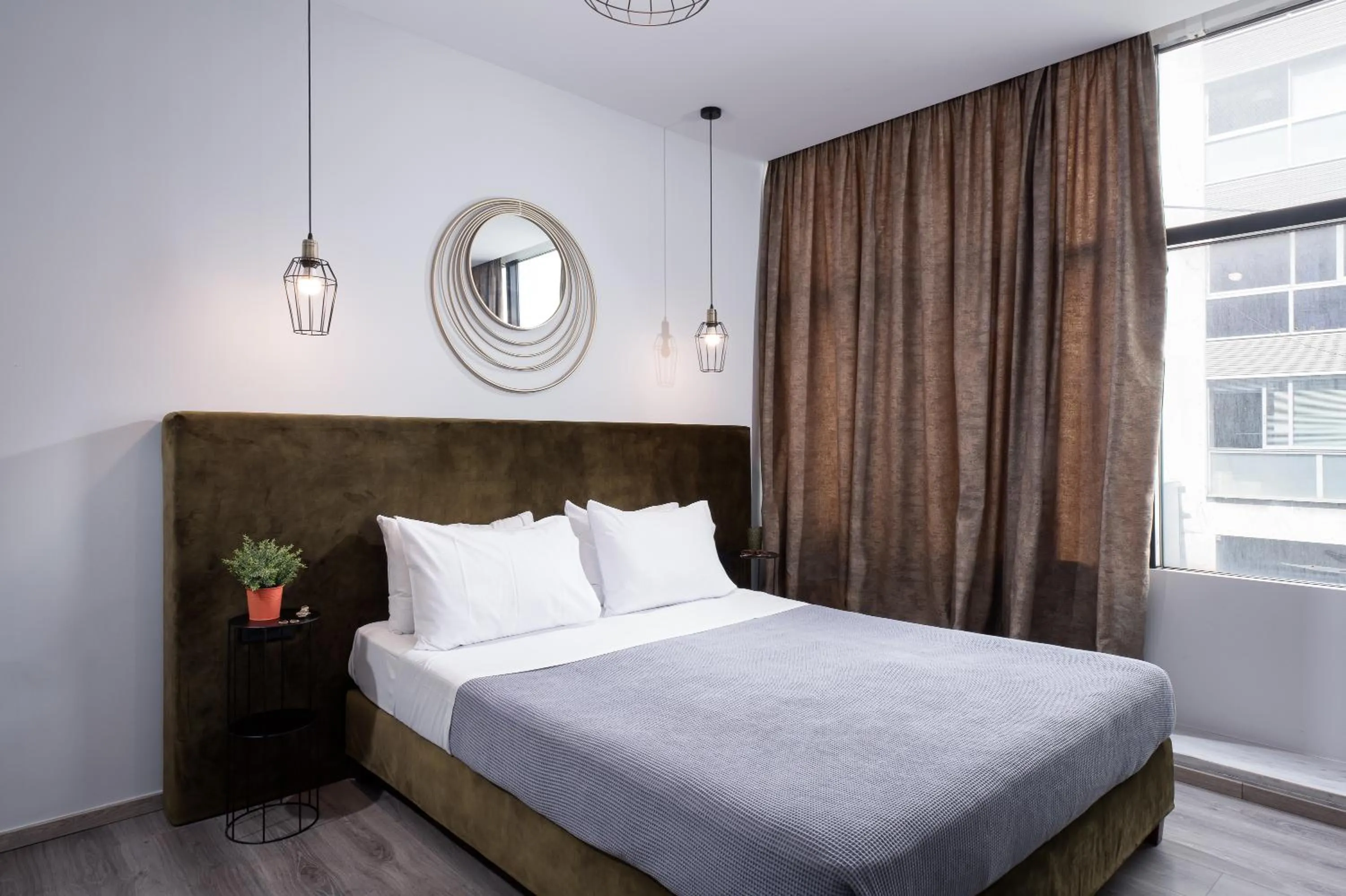 Bed in Enattica Monastiraki Living
