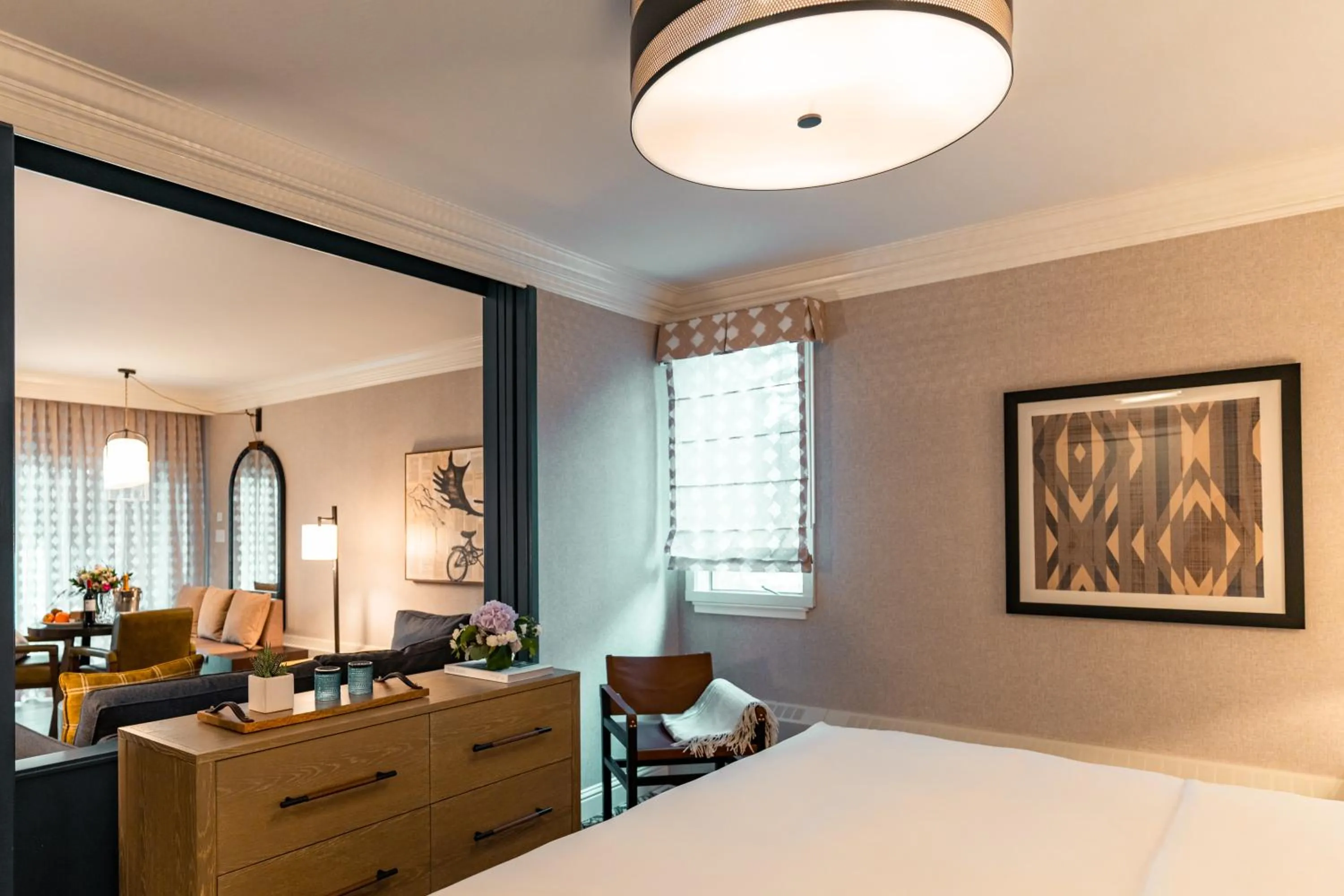 Bed in Fairmont Jasper Park Lodge