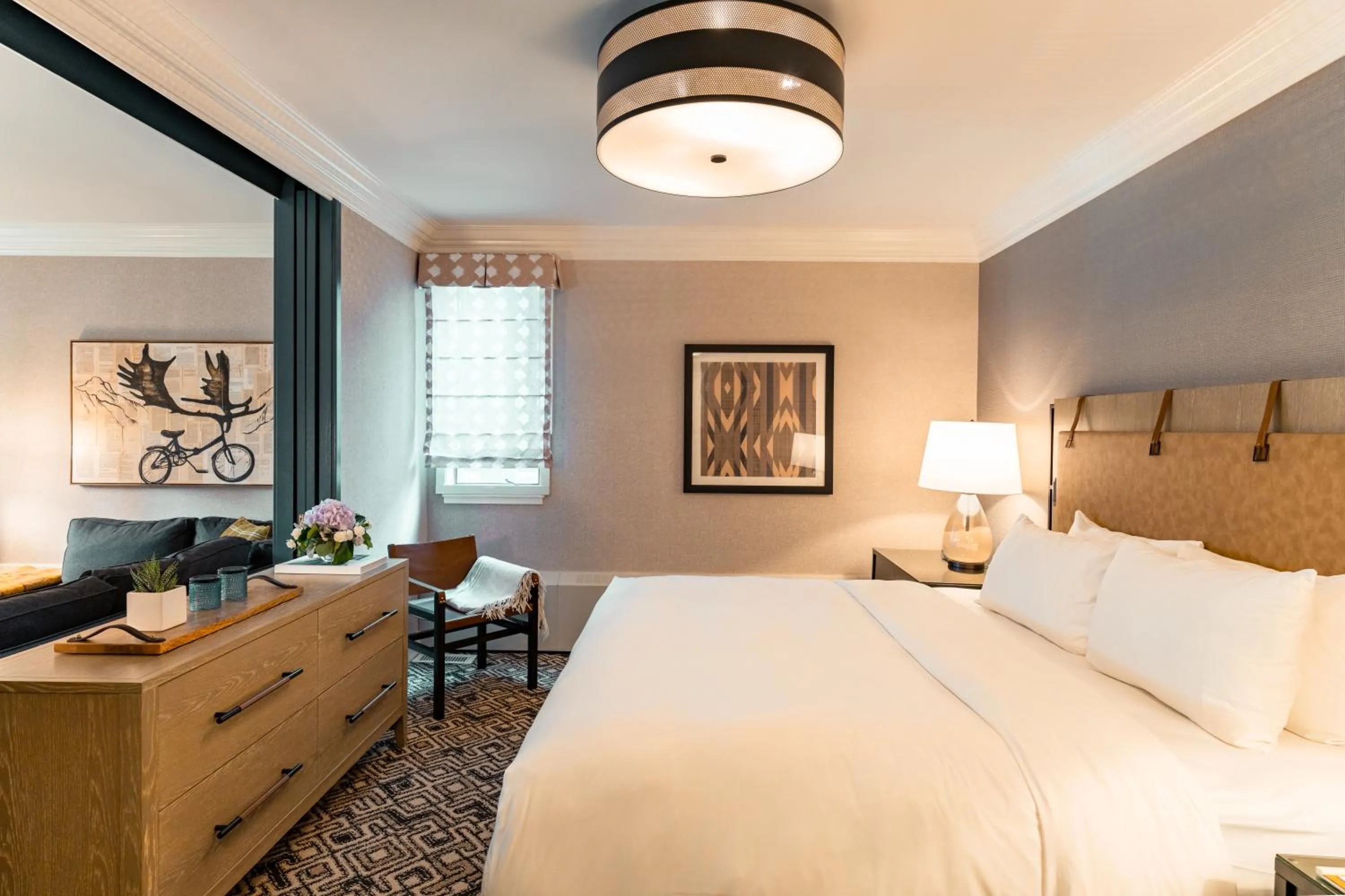 Bed in Fairmont Jasper Park Lodge