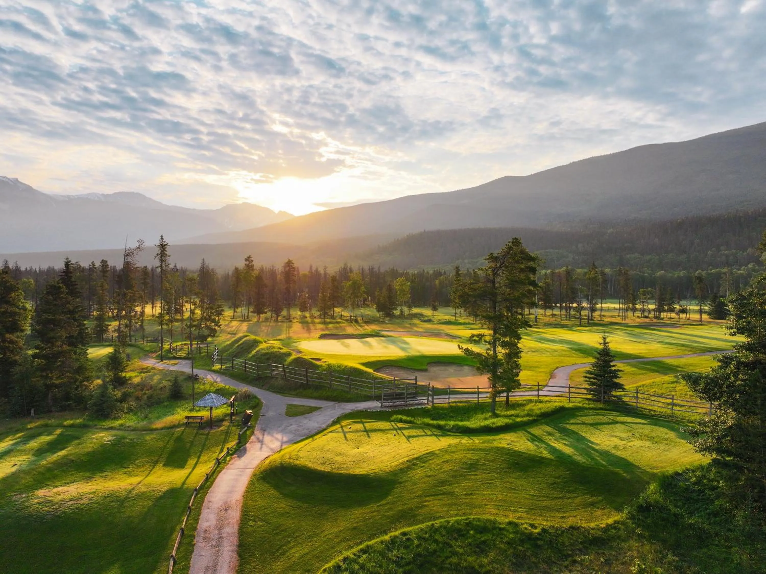Natural landscape in Fairmont Jasper Park Lodge
