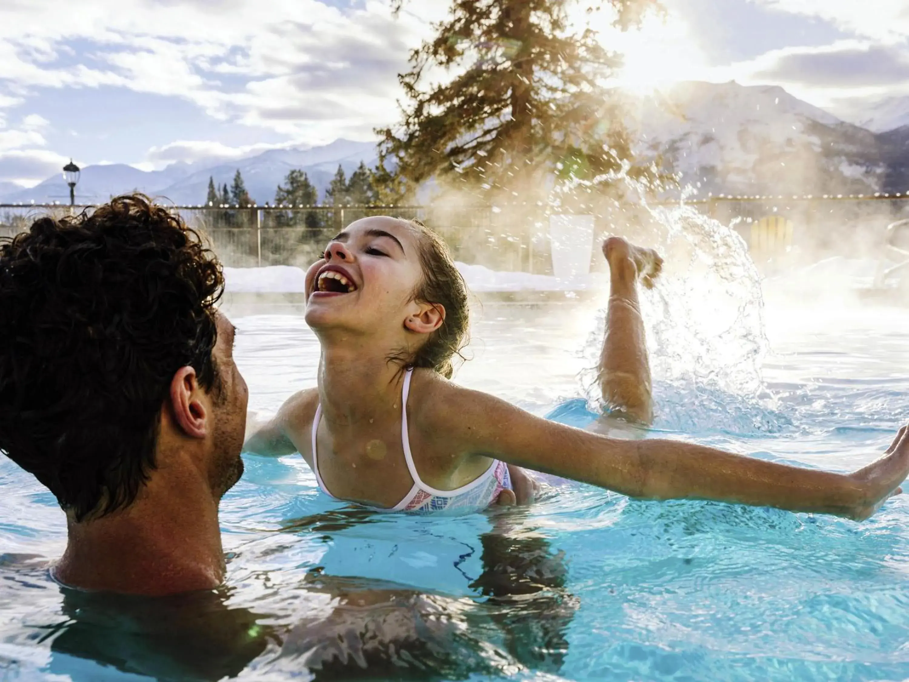Pool view in Fairmont Jasper Park Lodge Pool view in Fairmont Jasper Park Lodge