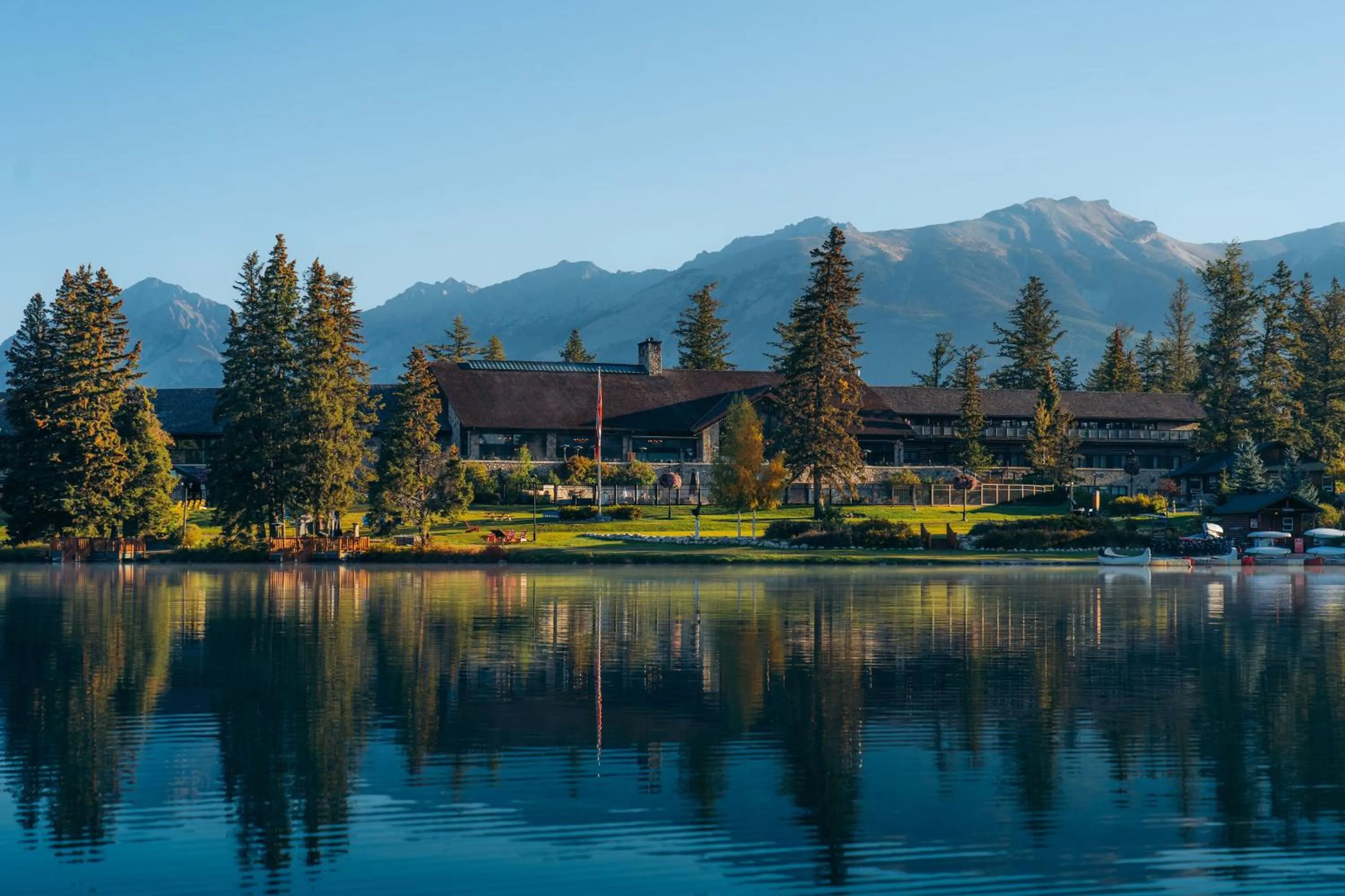 Property building in Fairmont Jasper Park Lodge