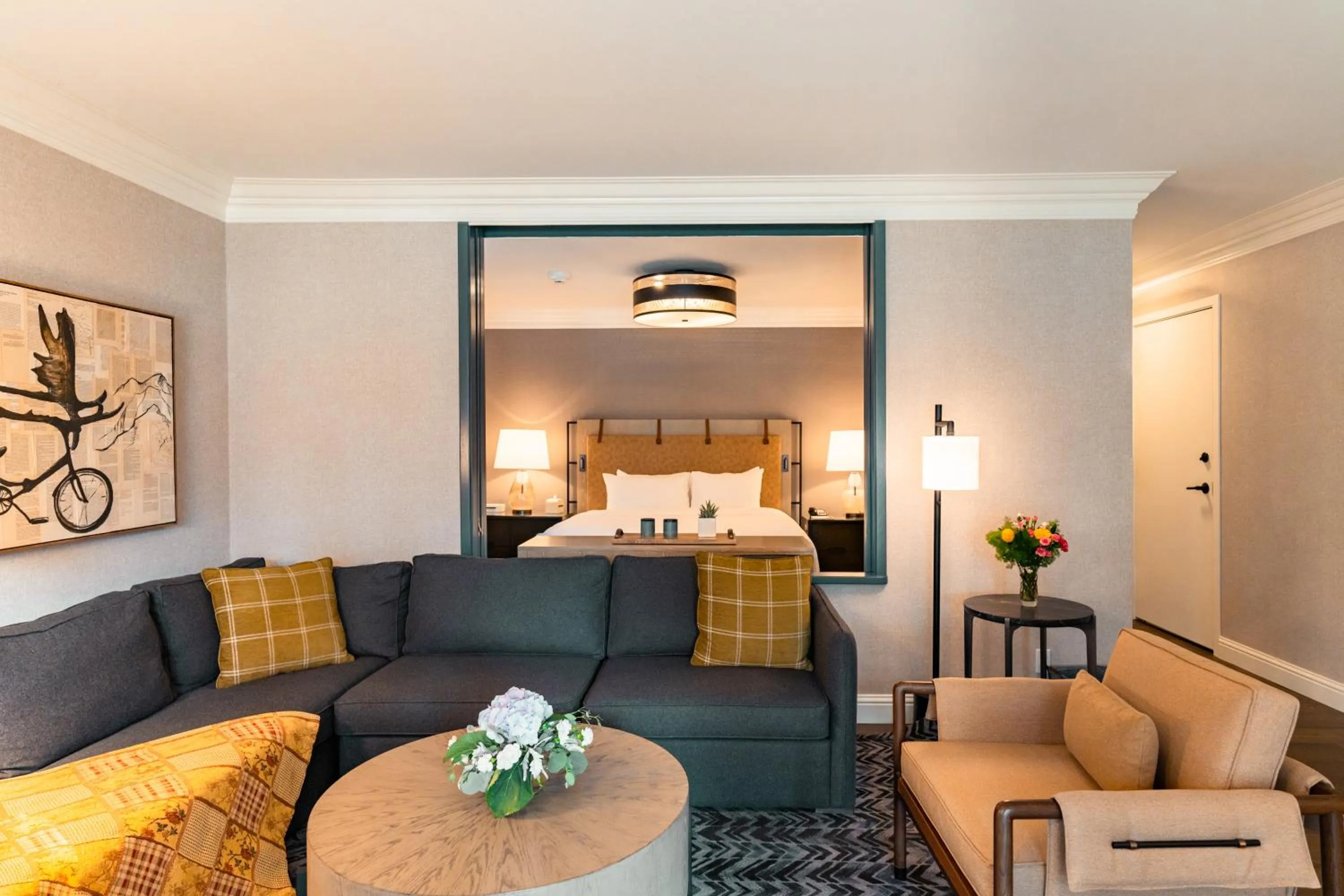 Bed in Fairmont Jasper Park Lodge