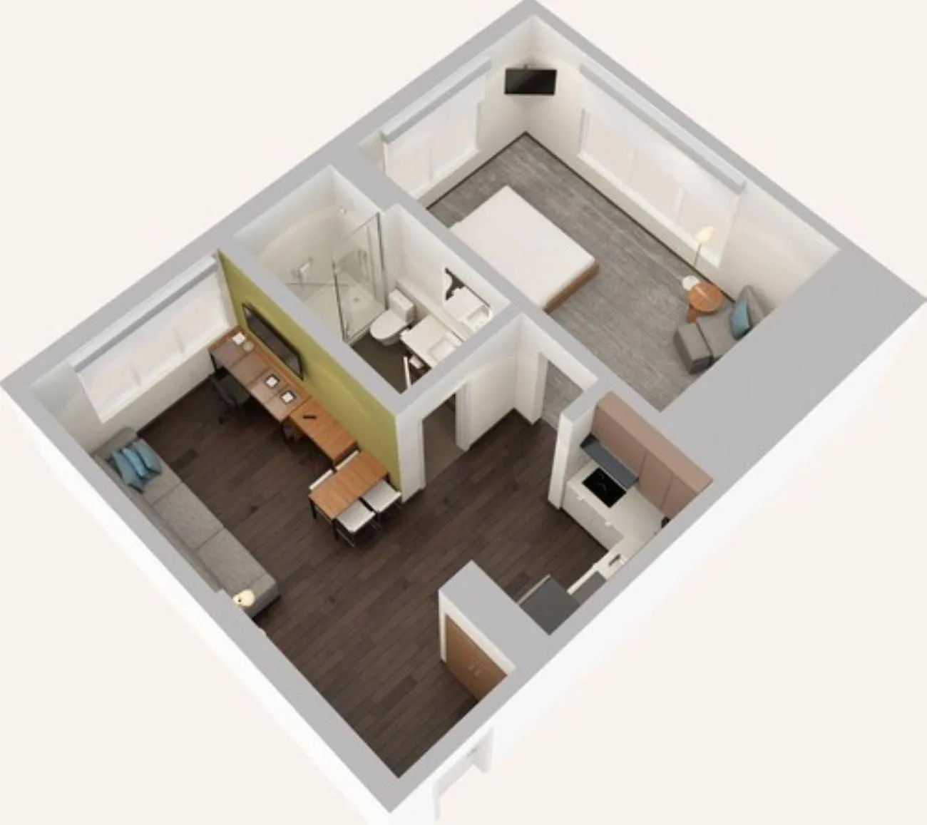 Bathroom in Element Miami International Airport