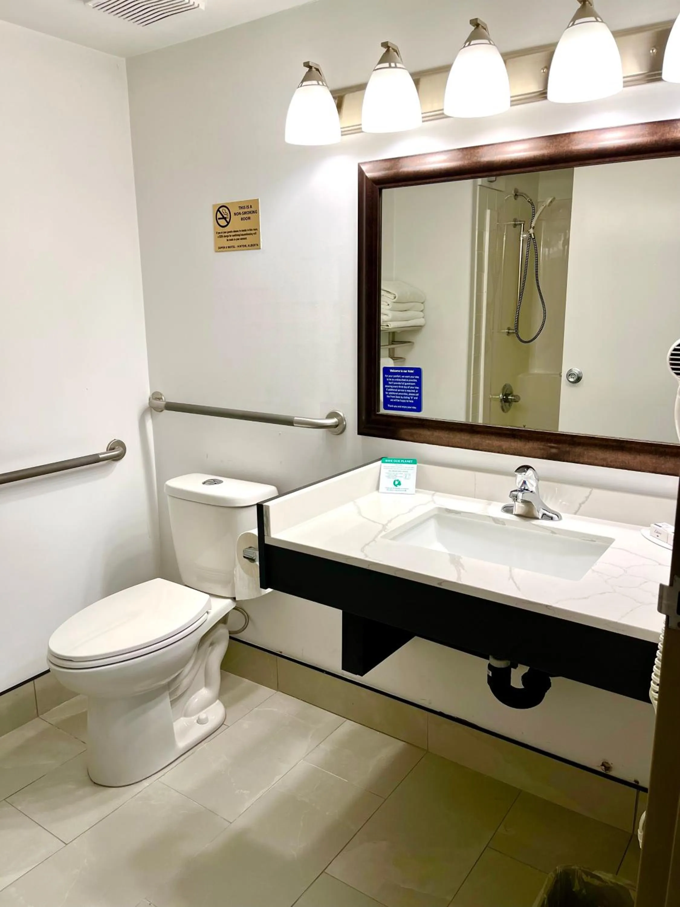 Bathroom in Super 8 by Wyndham Hinton