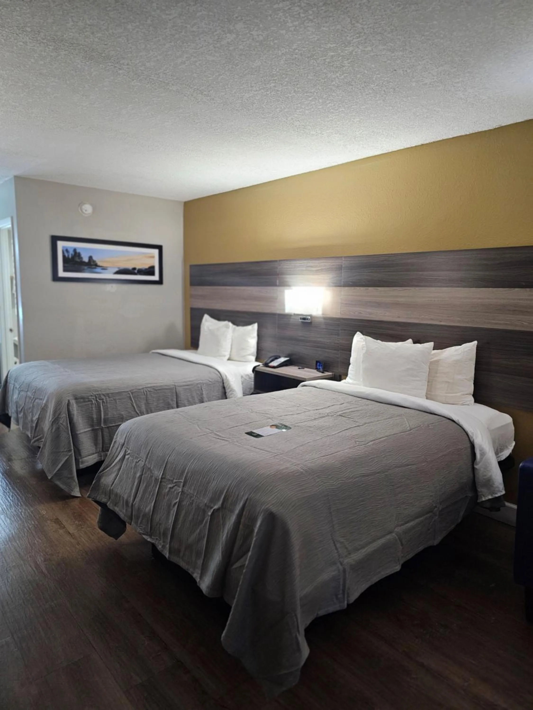 Bed in Quality Inn near Blue Spring