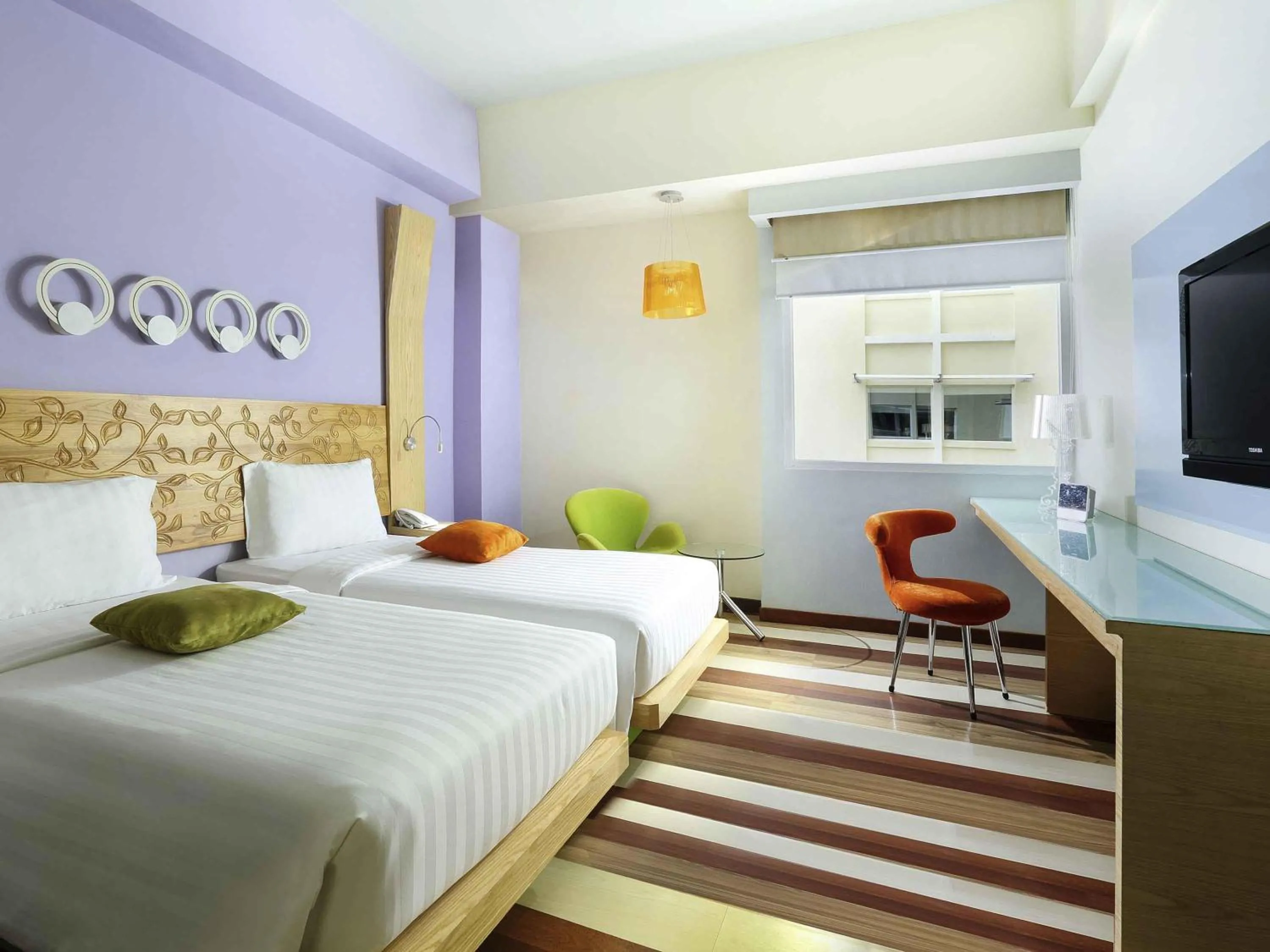 Bedroom, Bed in ibis Styles Yogyakarta