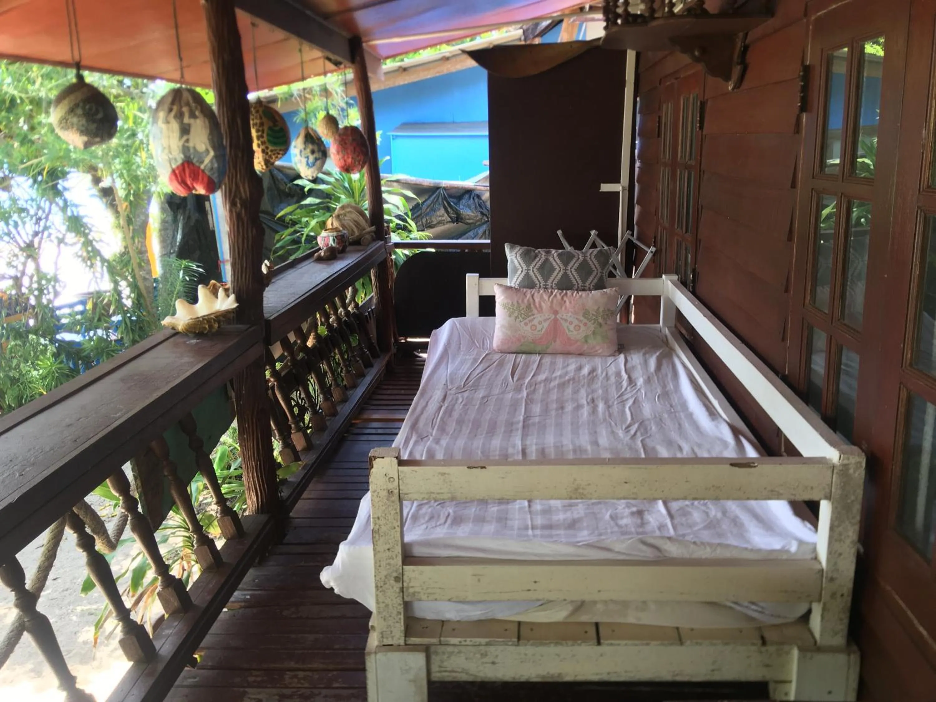 Balcony/Terrace, Bed in Bangpo Village