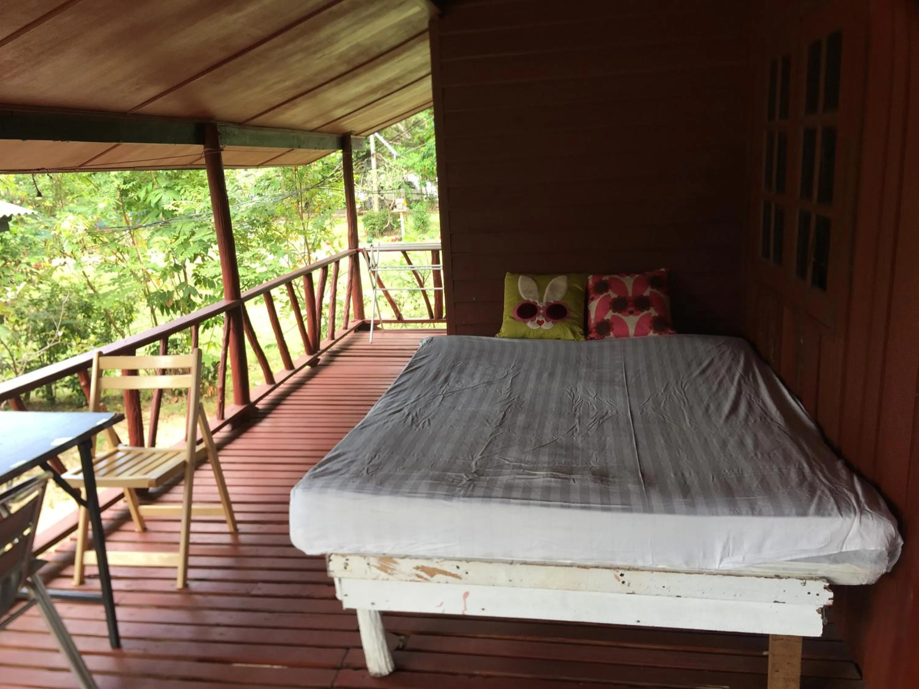 Balcony/Terrace, Bed in Bangpo Village