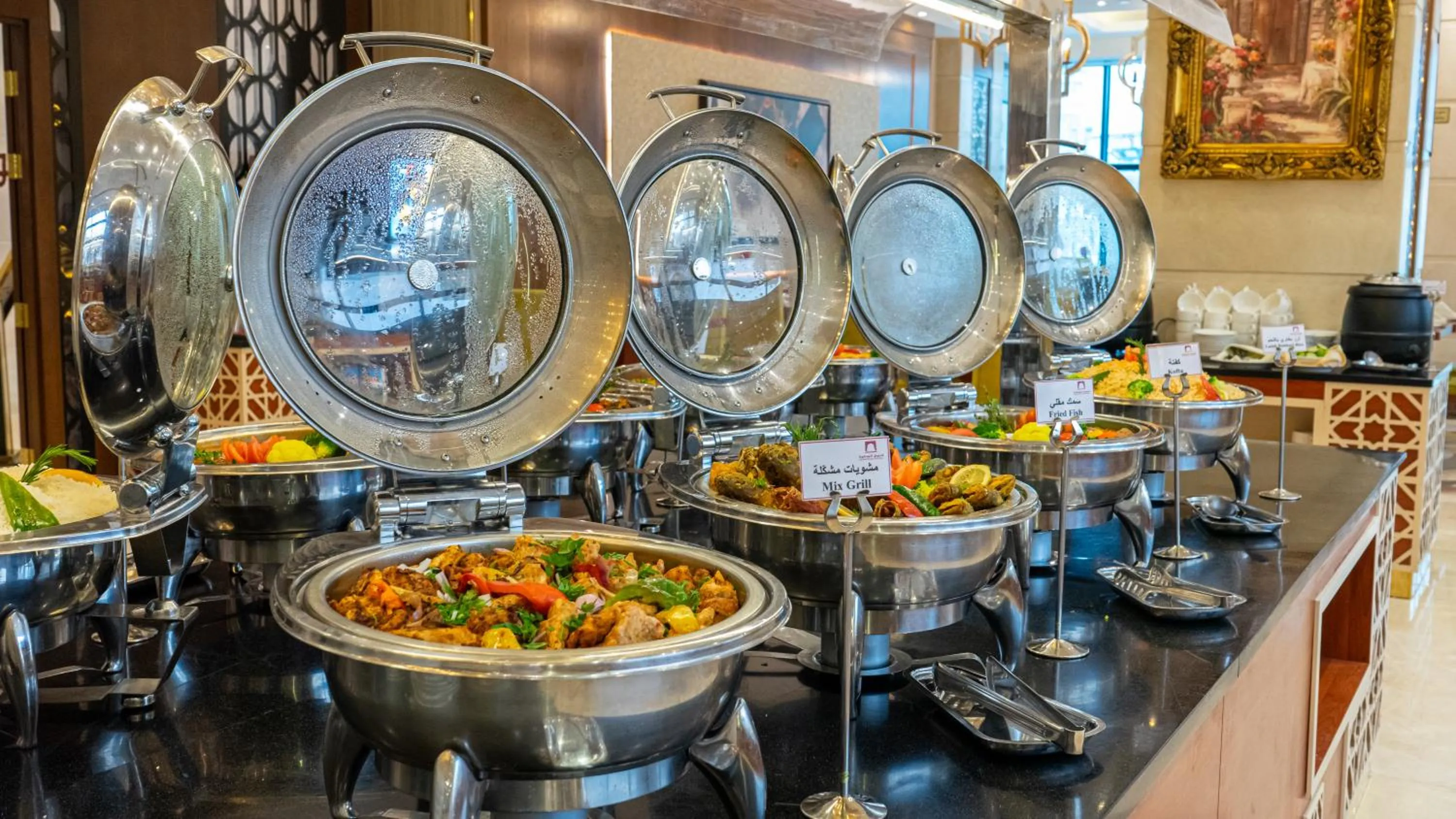 Buffet breakfast in Al Safwah Hotel First Tower 1
