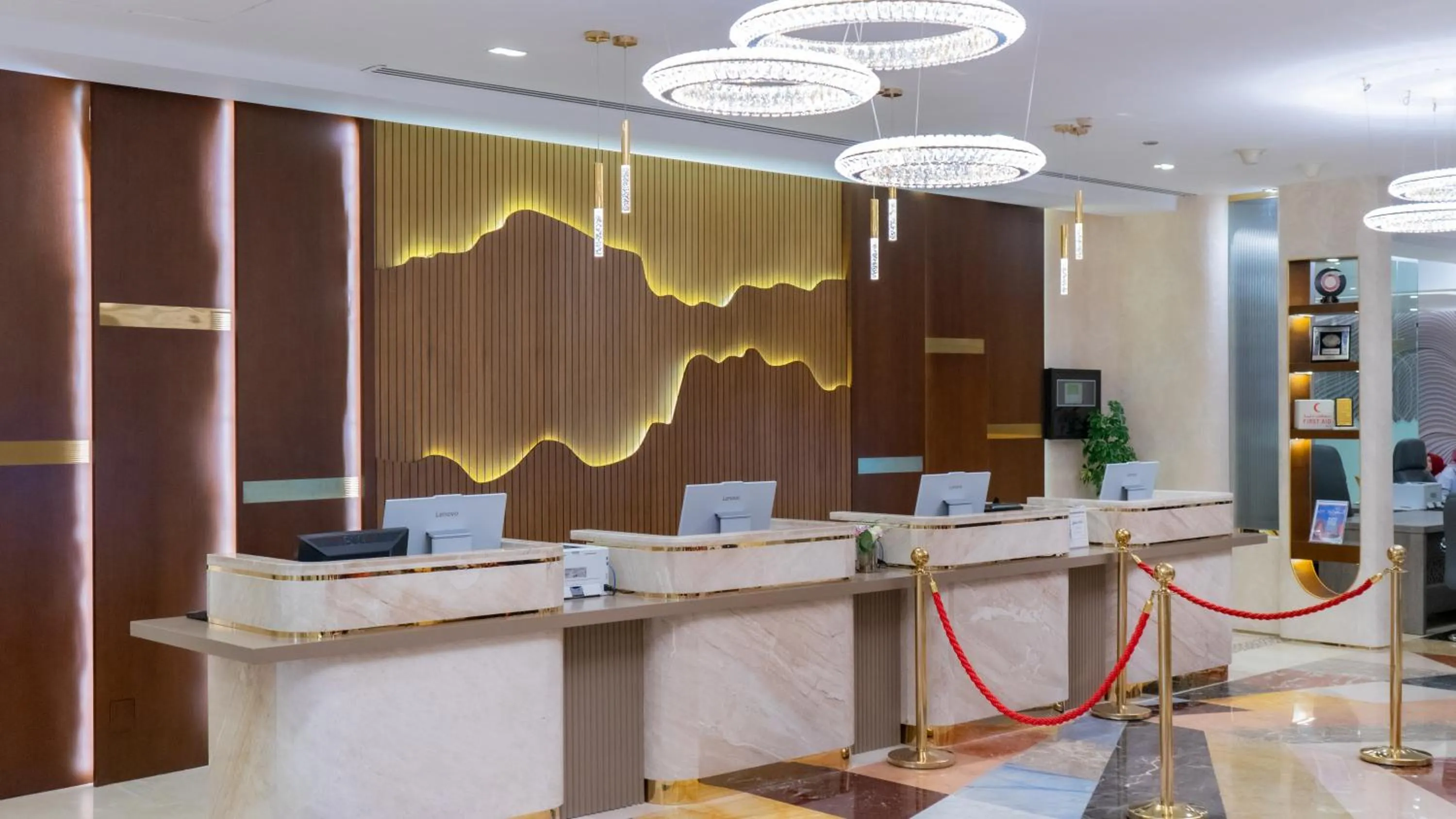 Lobby or reception in Al Safwah Hotel First Tower 1