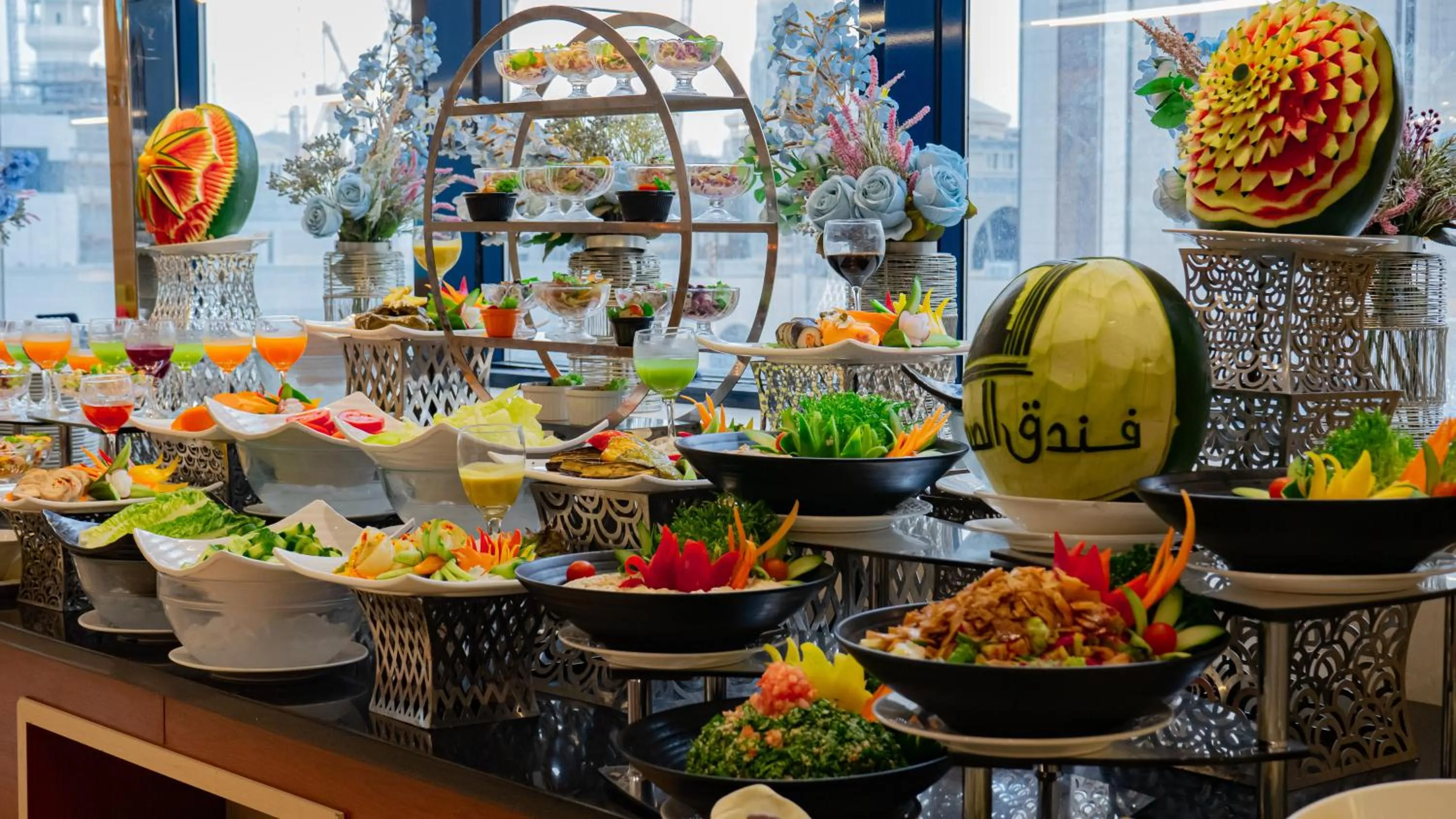 Buffet breakfast in Al Safwah Hotel First Tower 1