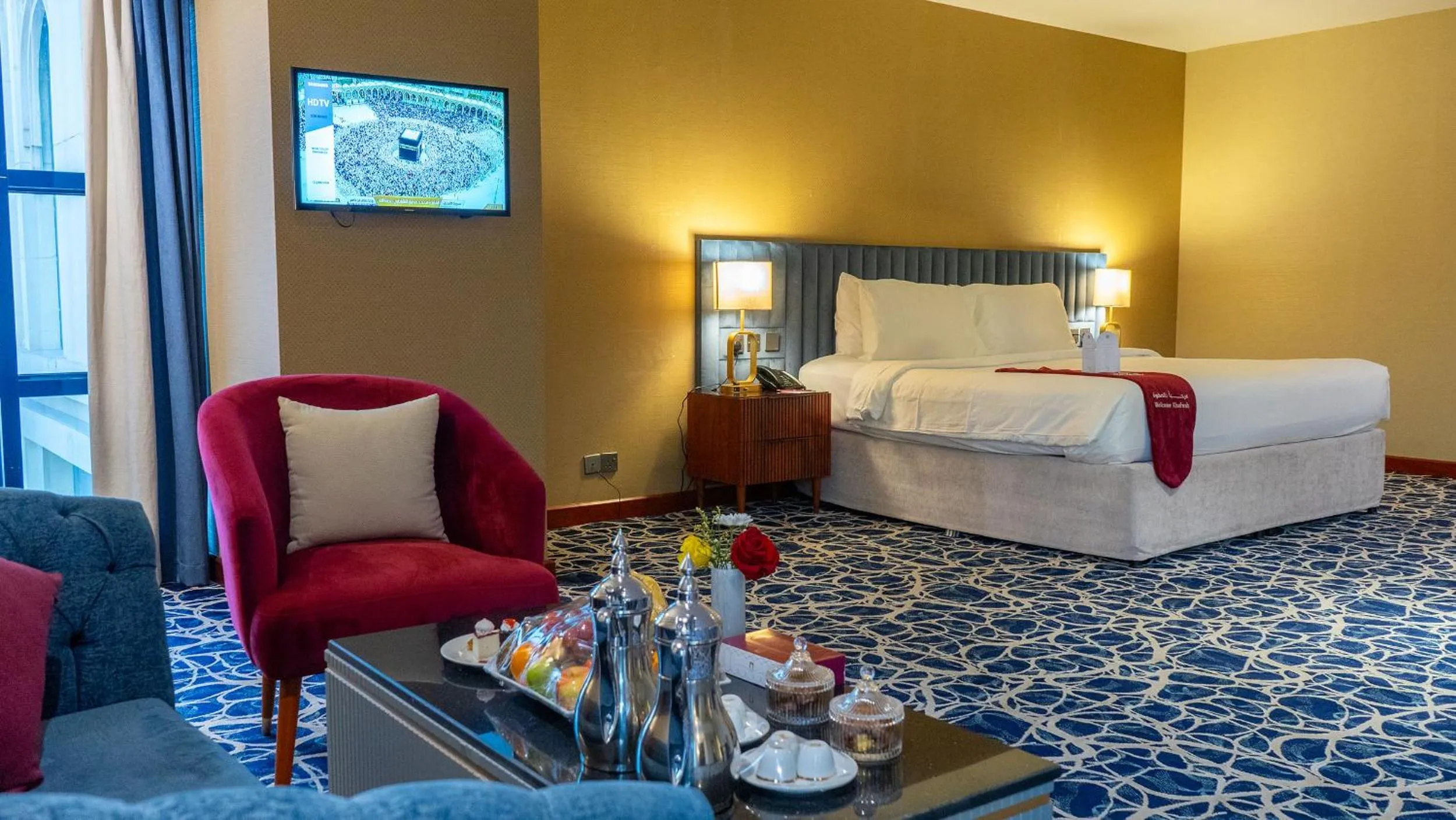 Bed in Al Safwah Hotel First Tower 1