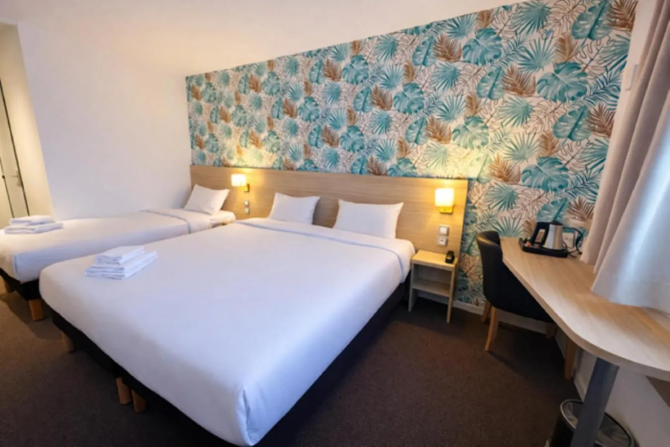 Bed in Logis Hotel Altina