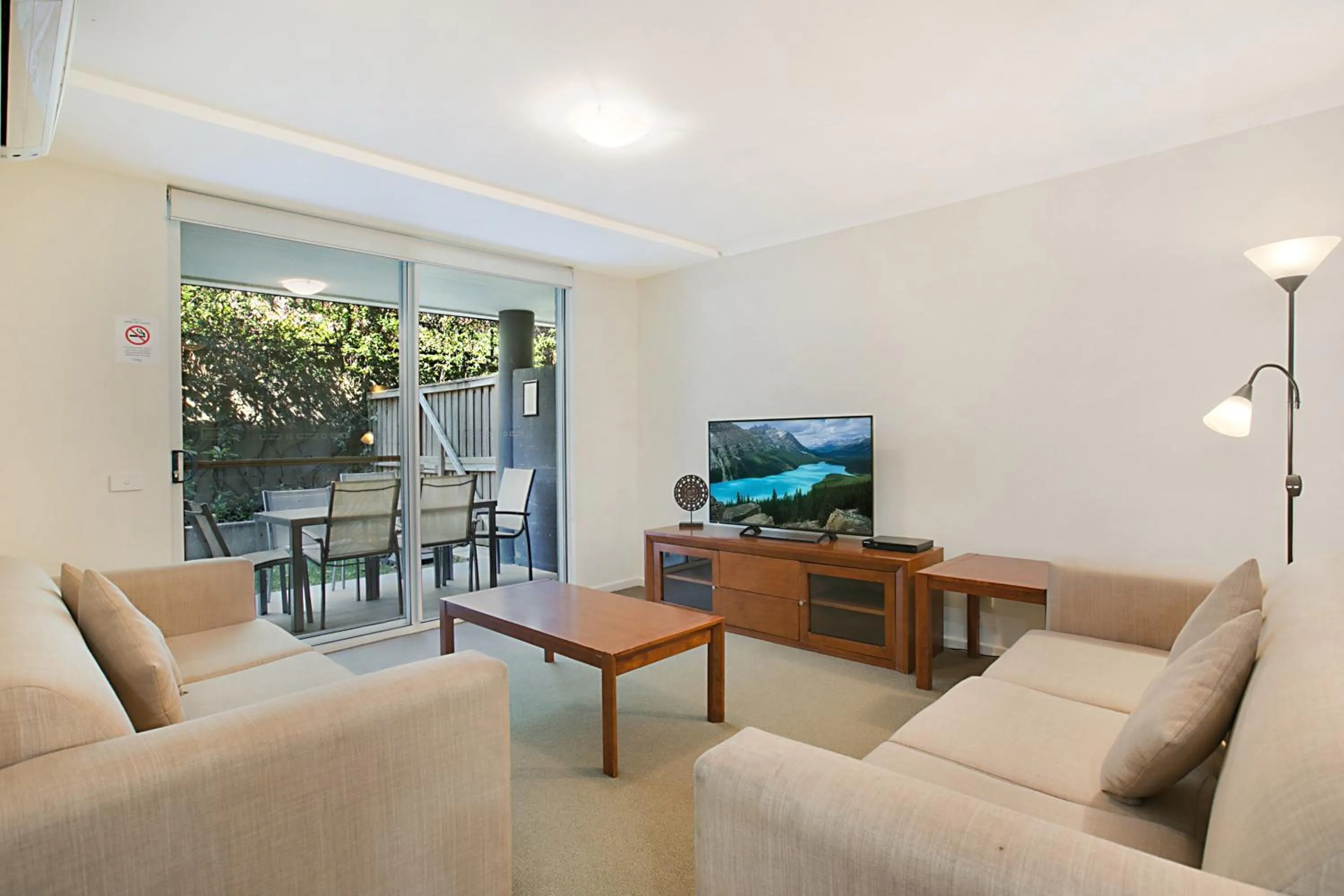 Living room in Mantra Nelson Bay