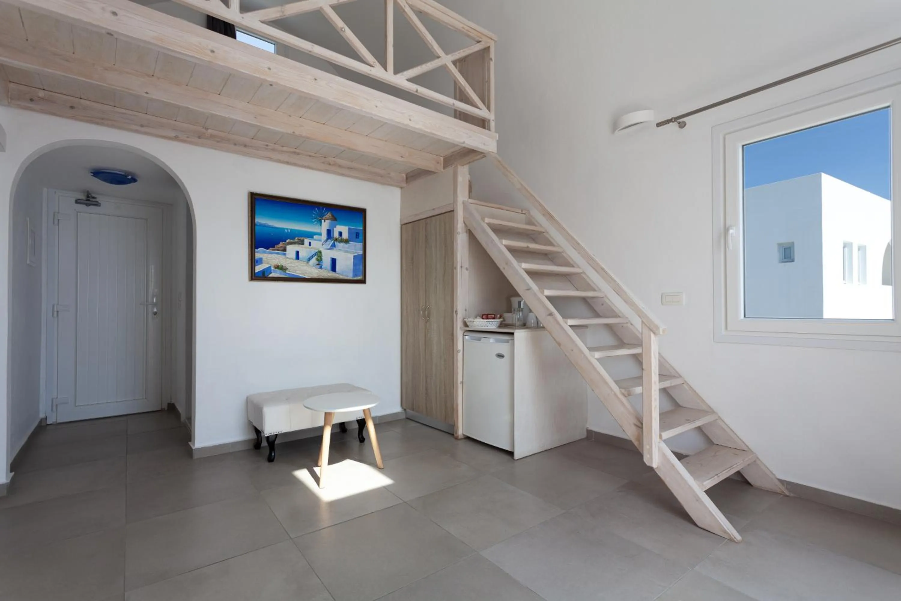 Seating area in Caldera Butterfly Villas