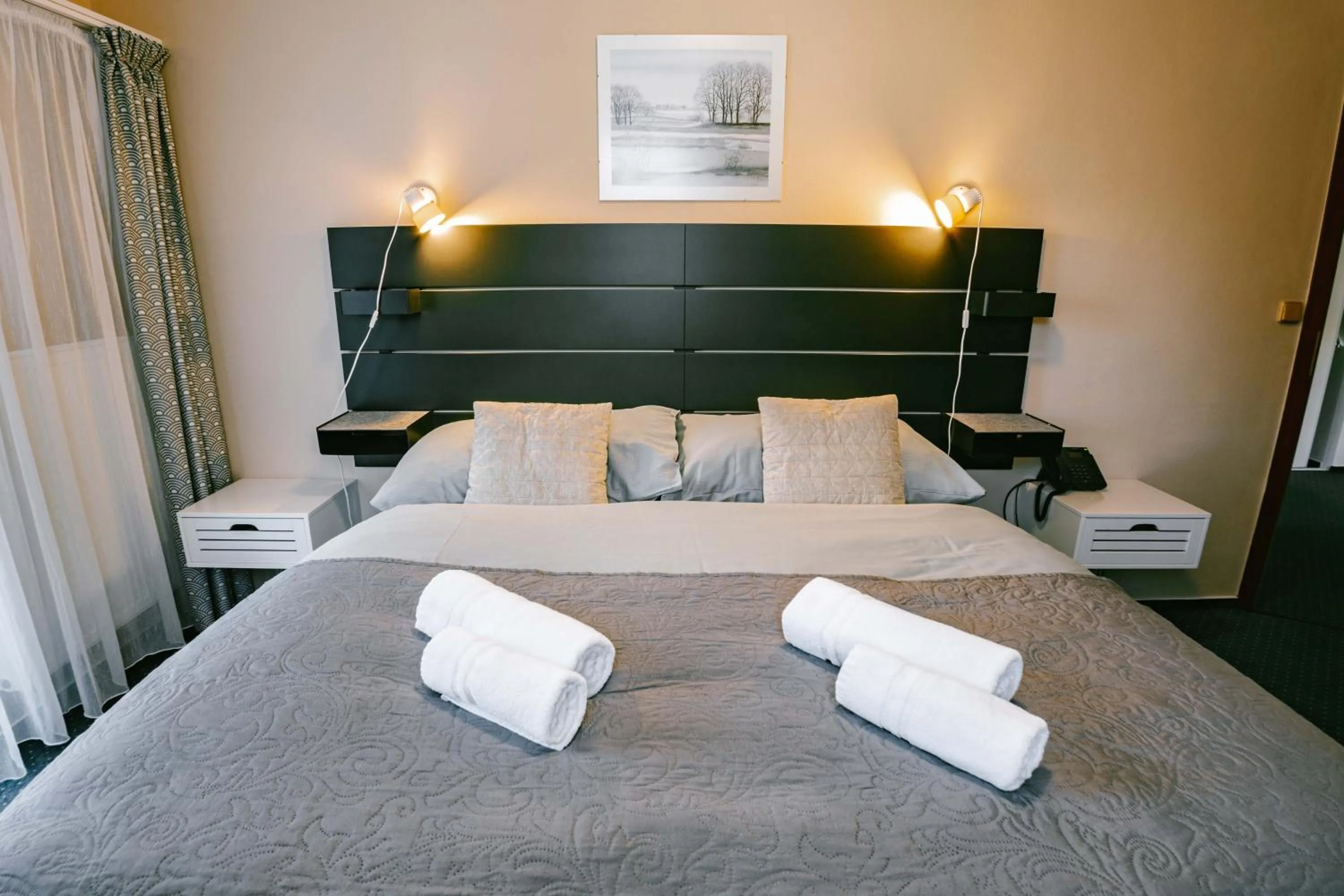 Bed in Greenwood hotel