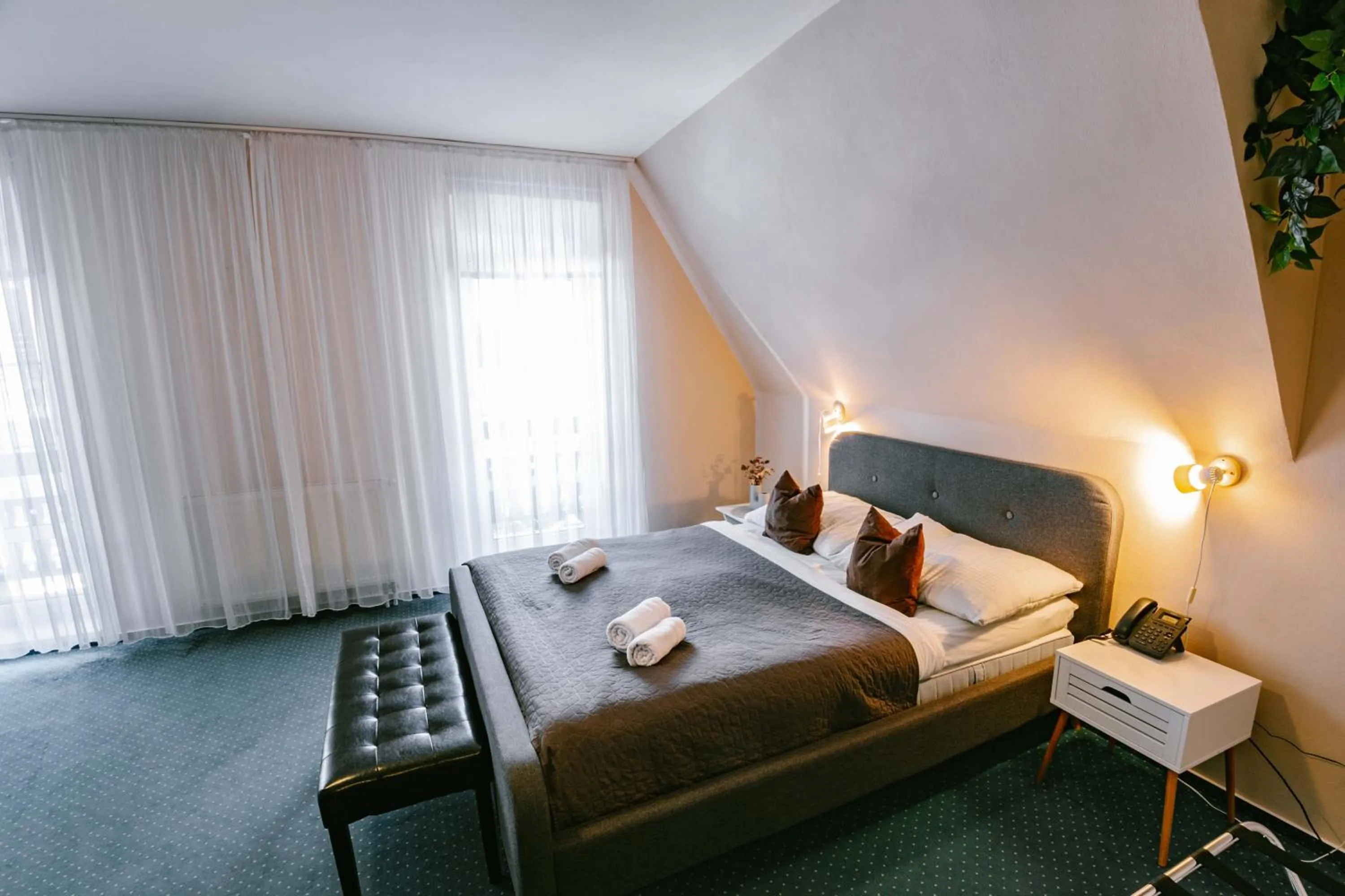 Bed in Greenwood hotel