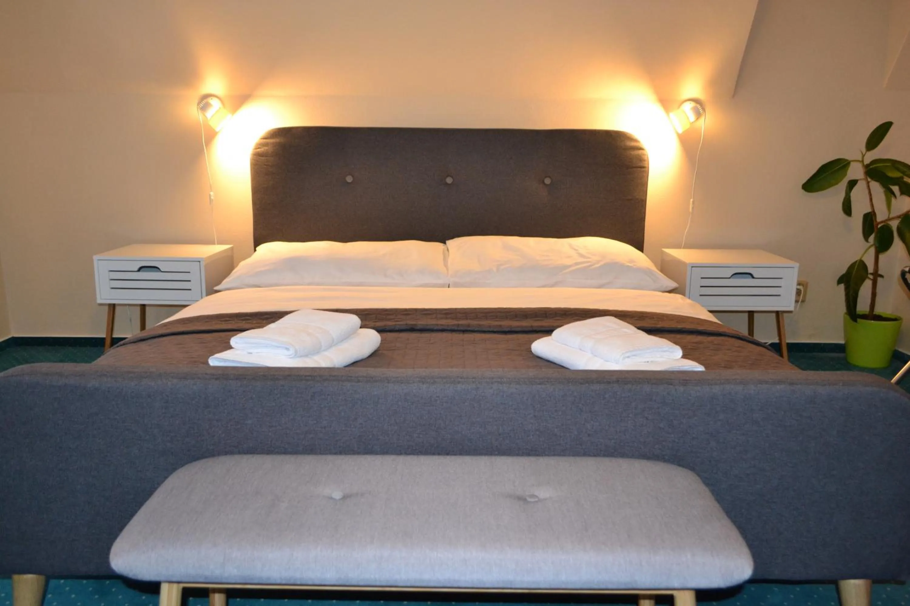 Bed in Greenwood hotel