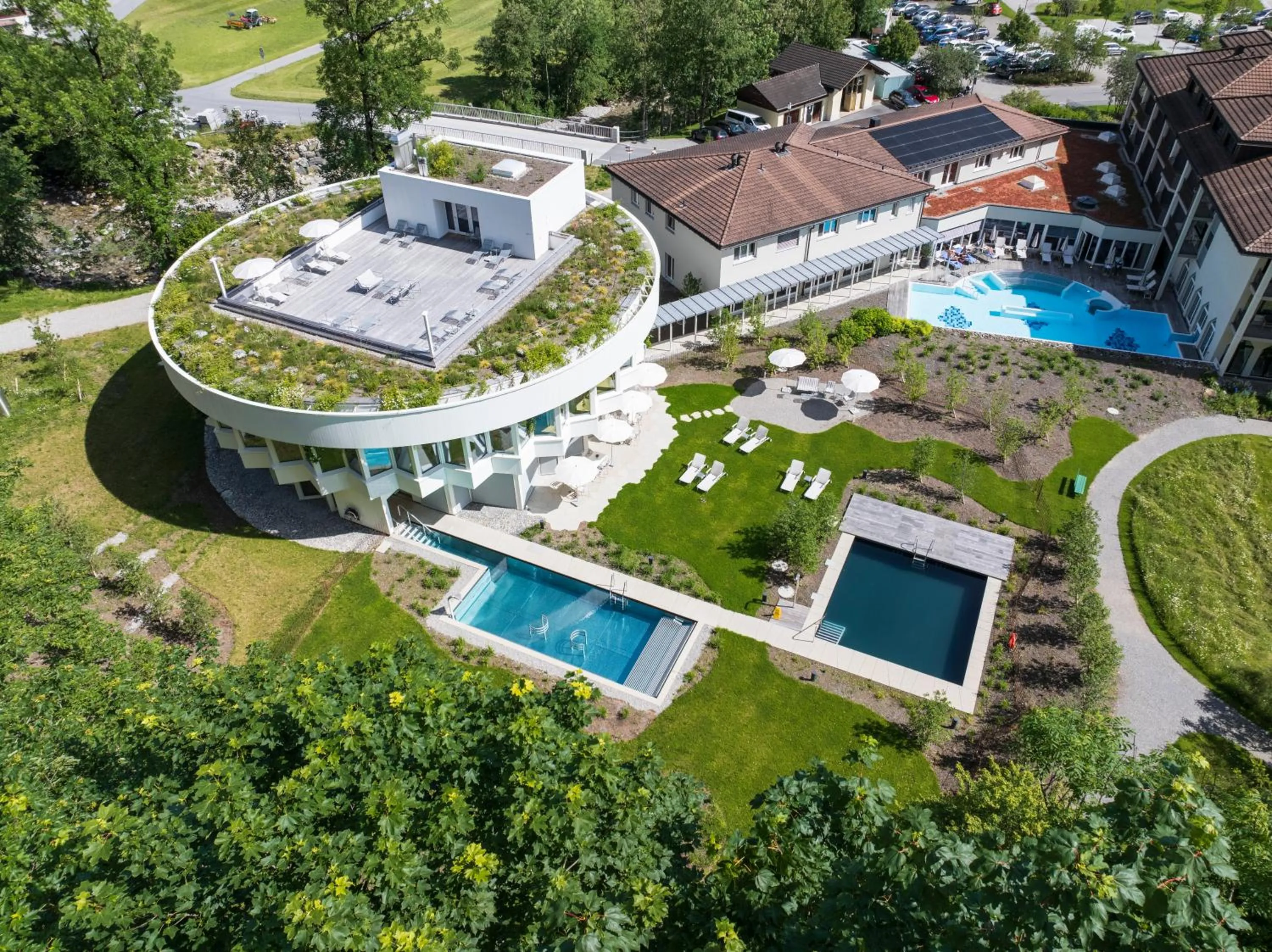 Swimming pool in Hof Weissbad Health & Wellness Resort