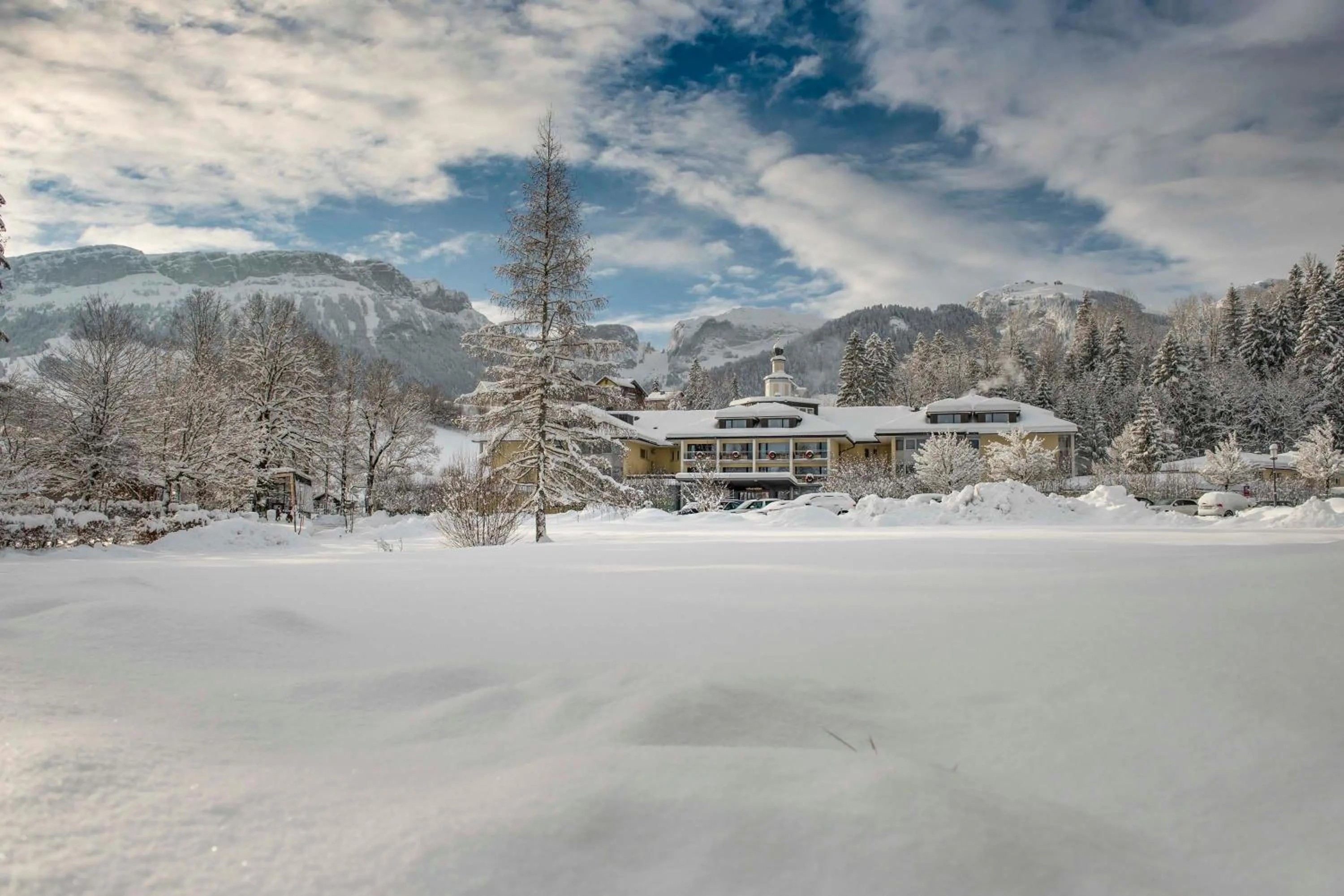 Property building in Hof Weissbad Health & Wellness Resort