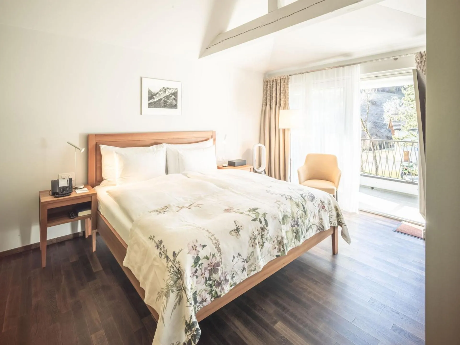 Bed in Hof Weissbad Health & Wellness Resort