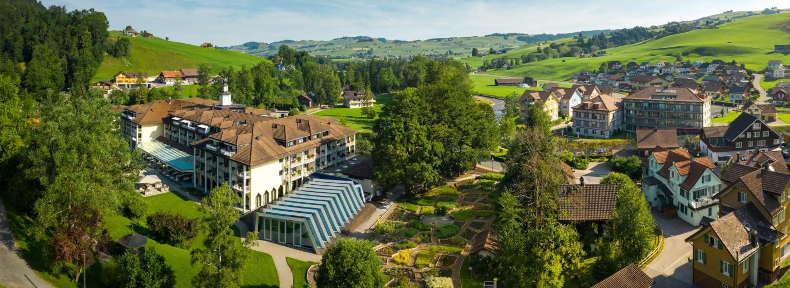 Property building in Hof Weissbad Health & Wellness Resort