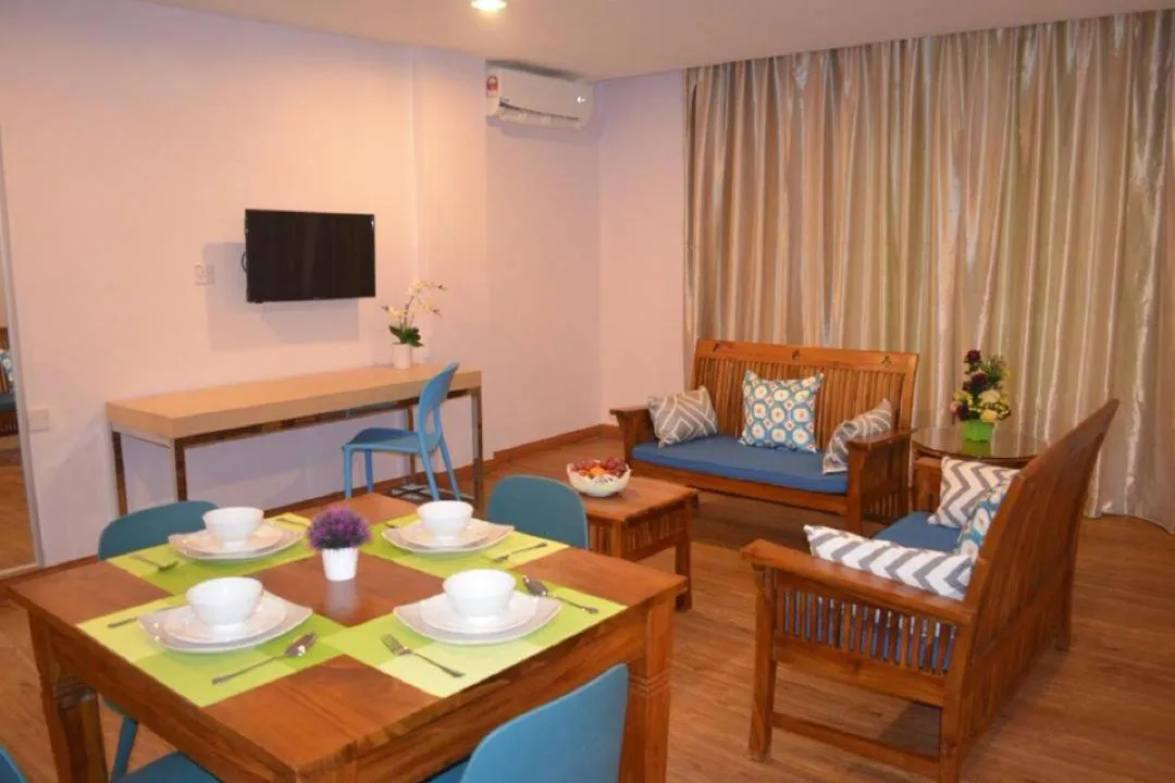 Living room in TD Mutiara Hotel Semporna